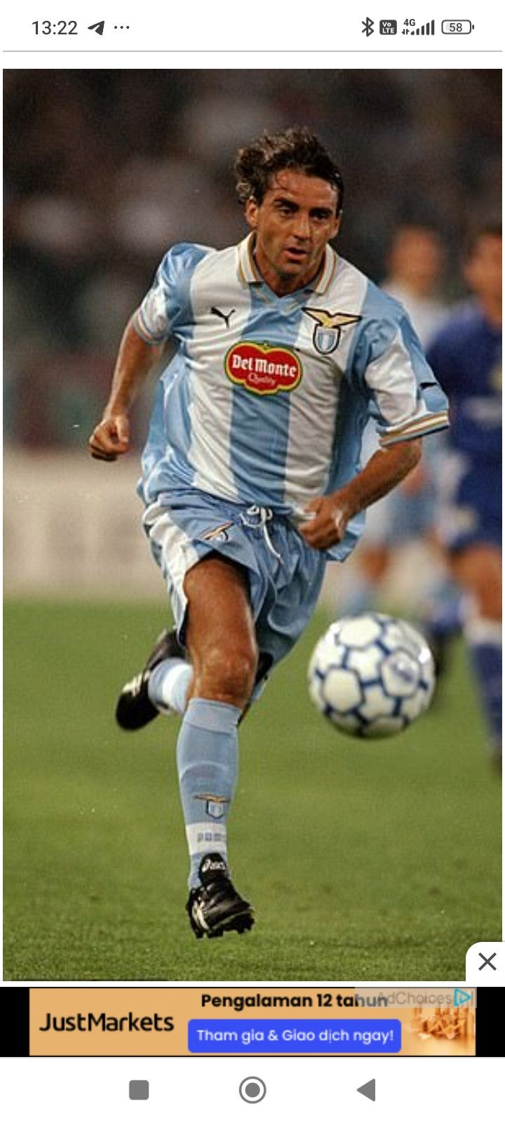 Vintage RARE Vtg 99/00 Lazio jersey ⚽🇮🇹 European Champions League Size US XL / EU 56 / 4 - 12 Thumbnail