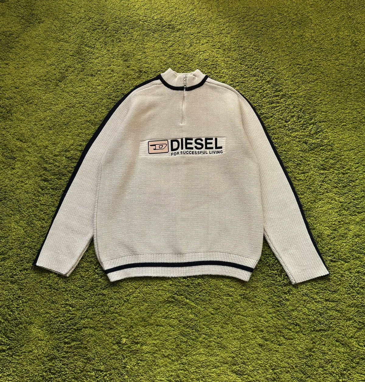 Designer × Diesel × Vintage Diesel 2000s vintage Y2K big logo sweater Size US M / EU 48-50 / 2 - 1 Thumbnail