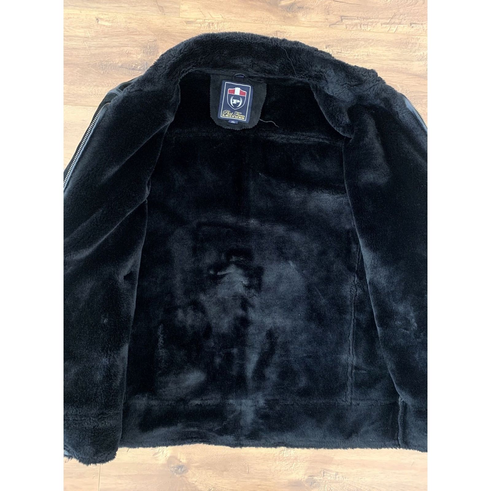 Phat Farm VINTAGE Phat Farm Leather Coat Bomber Jacket Men XL Black 90s Suede Leather Shearling Lined Heavy Coat zip Mid-Length Size US XL / EU 56 / 4 - 7 Thumbnail