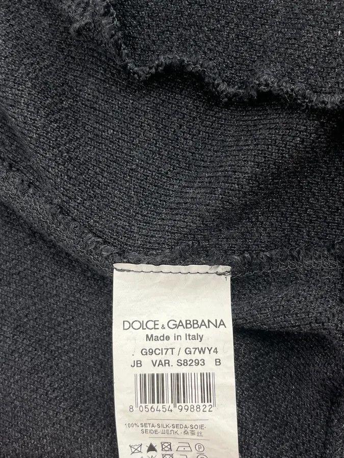 Dolce & Gabbana 2010s Dolce & Gabbana Black Minimalist Cardigan Sweater Size US M / EU 48-50 / 2 - 11 Thumbnail