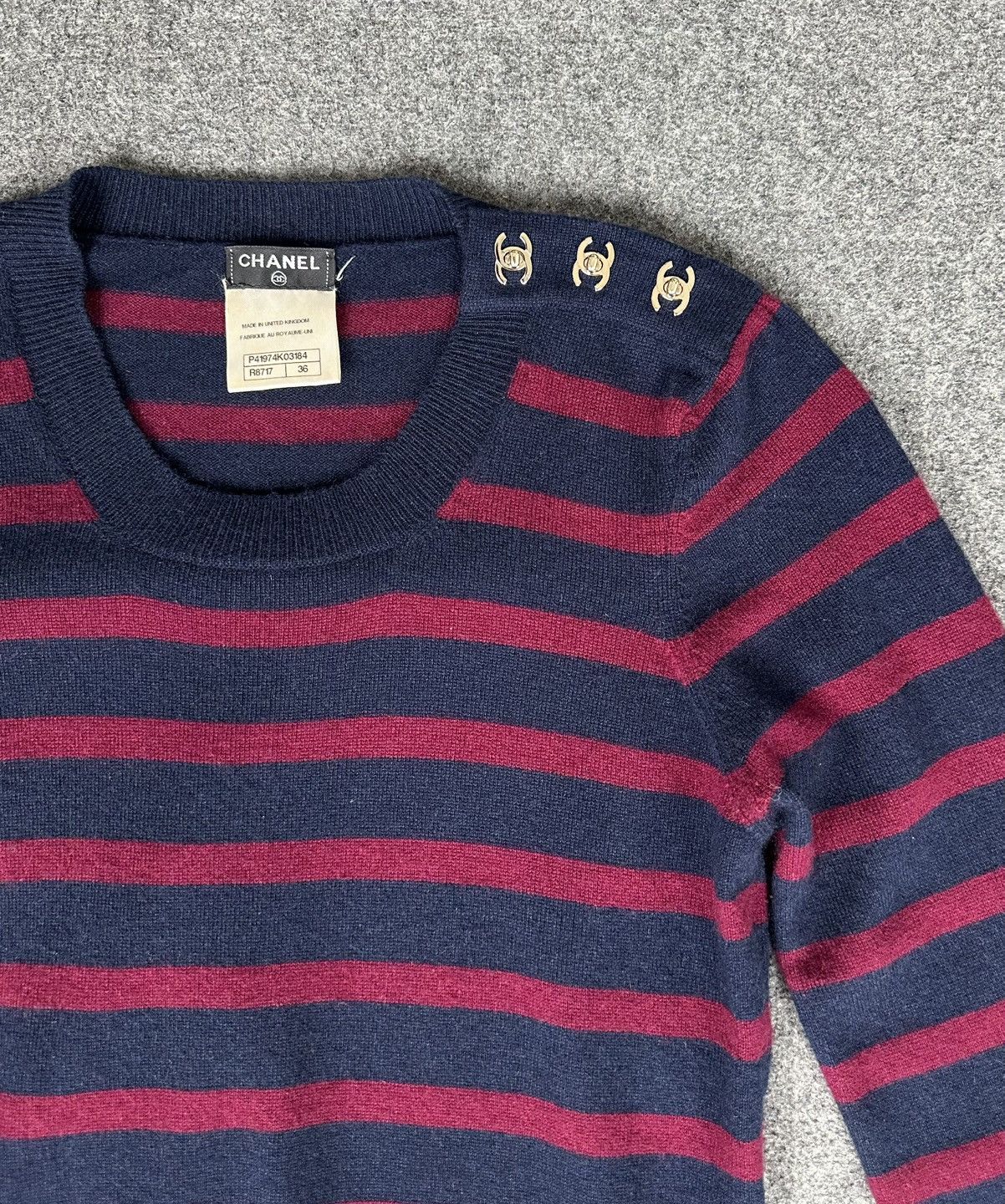 Chanel Chanel - Karl Lagerfeld 2011 Cashmere Jumper Dress Turn Lock Size XS / US 0-2 / IT 36-38 - 6 Thumbnail