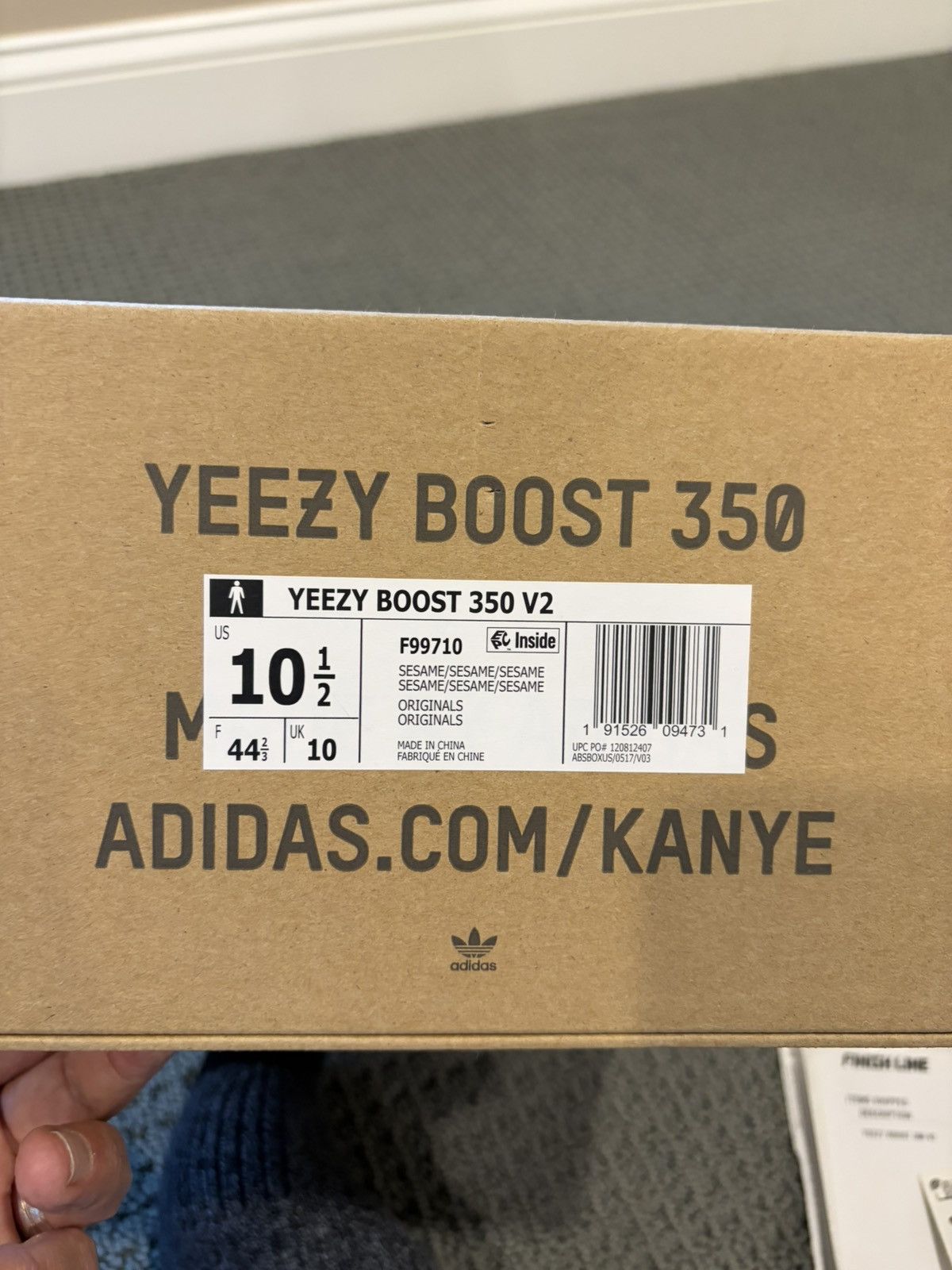 Yeezy 100% authentic with receipt. Sesame Size US 10.5 / EU 43-44 - 9 Thumbnail