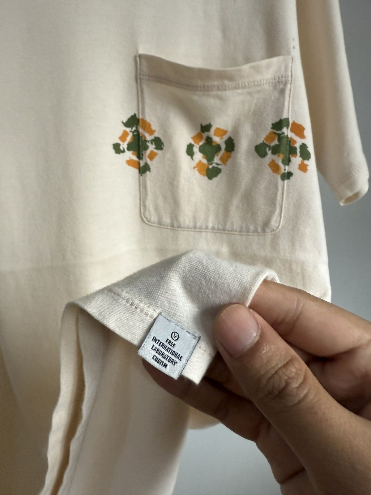 Visvim Visvim cream-colored Hausa Pocket Tee Size US S / EU 44-46 / 1 - 4 Thumbnail