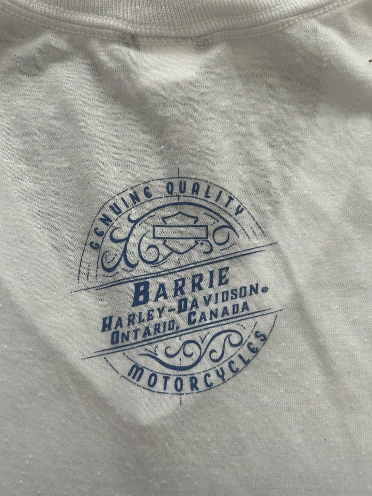 Harley Davidson Harley-Davidson Blue Flame Ombre V-Neck Tee – Barrie Size M / US 6-8 / IT 42-44 - 5 Thumbnail