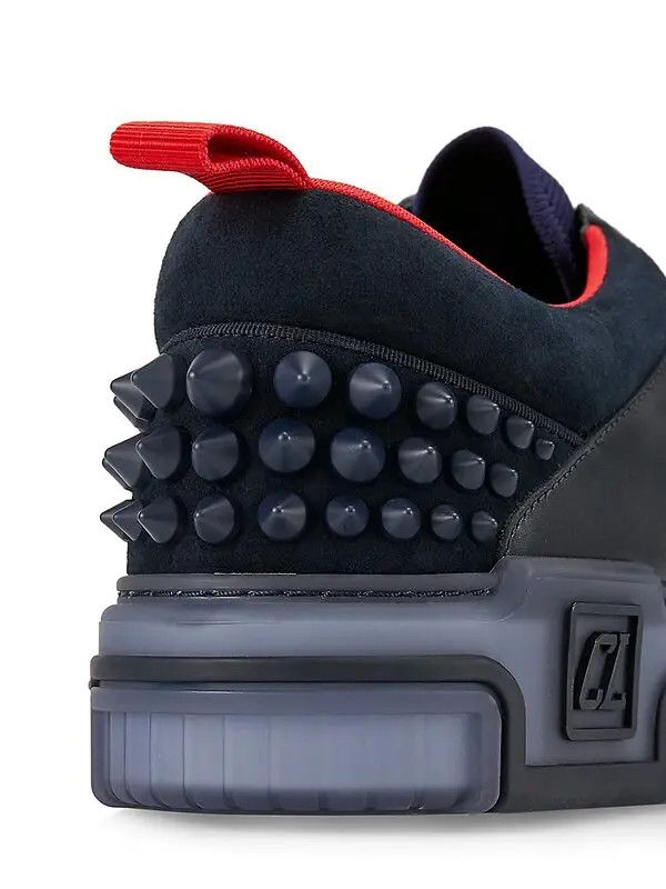 Christian Louboutin os11x0125 Astroloubi Mesh-Paneled Leather & Suede Sneakers Size US 12.5 / EU 45-46 - 6 Thumbnail