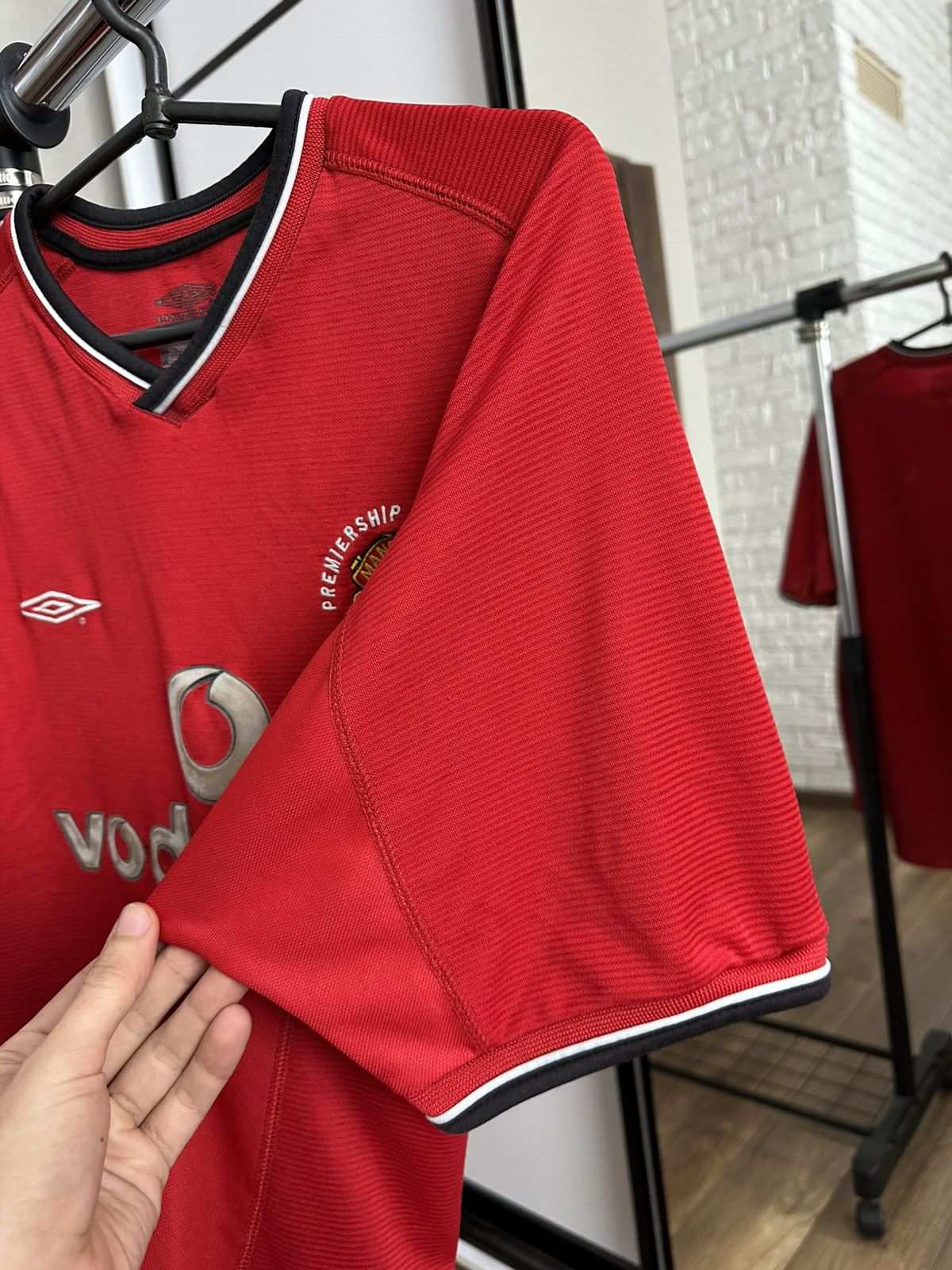 Umbro 2000/2001 Umbro Manchester United Vintage Soccer Jersey Tee Size US XL / EU 56 / 4 - 12 Thumbnail