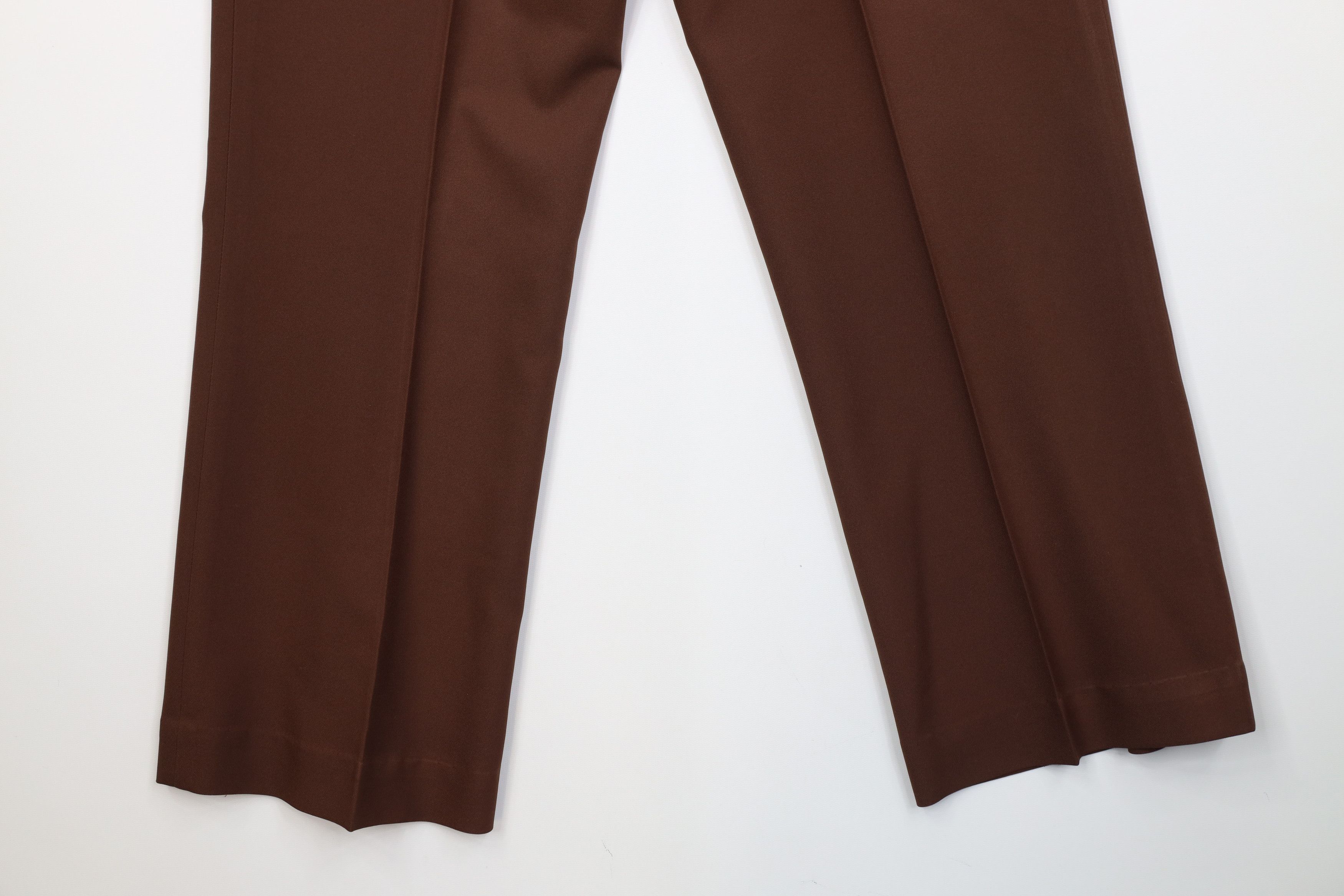Vintage Vintage 70s Streetwear Knit Bell Bottoms Chino Pants Brown Size US 36 / EU 52 - 13 Thumbnail
