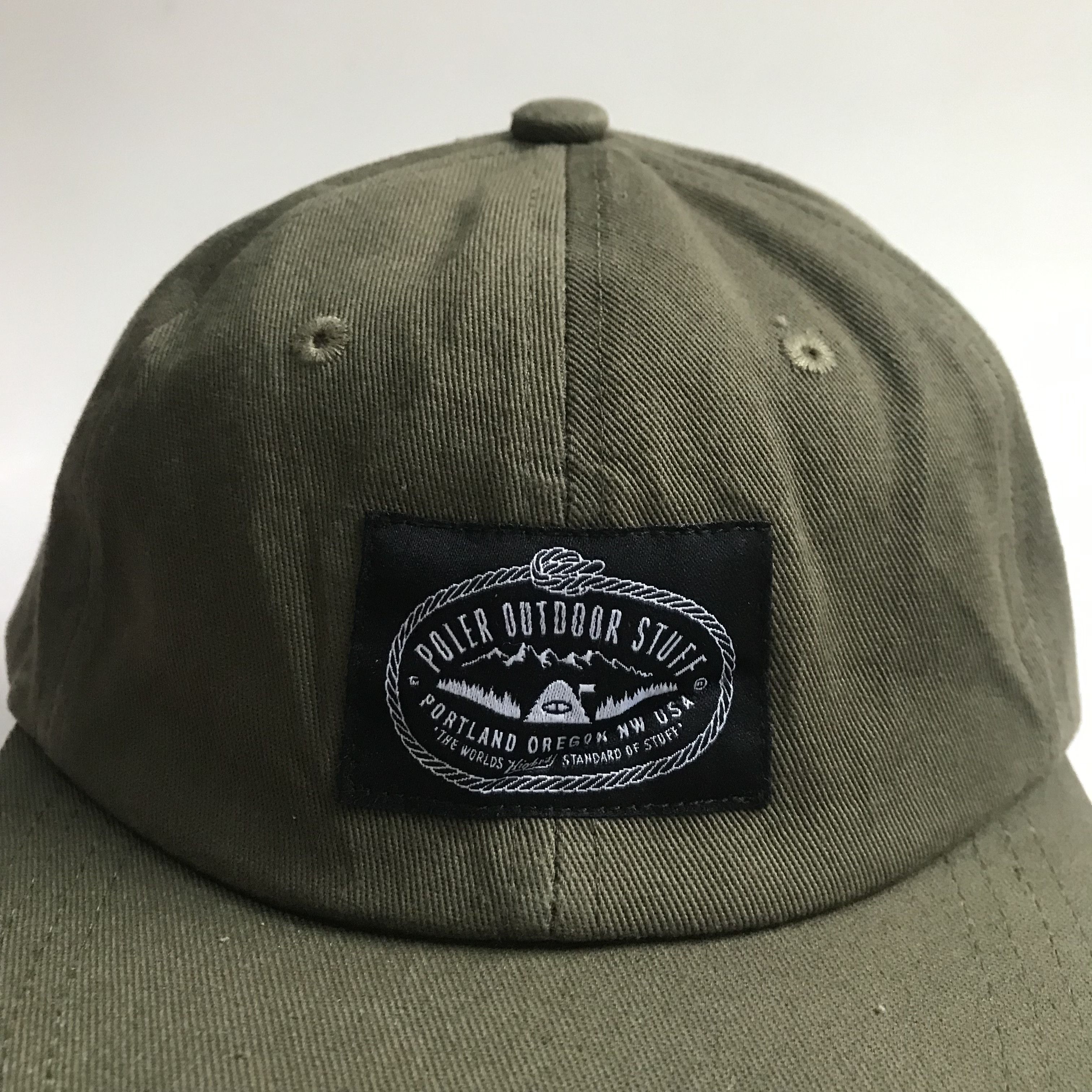 Japanese Brand Poler Five Panel Outdoor Cap Olive Green Colorway Size ONE SIZE - 2 Thumbnail