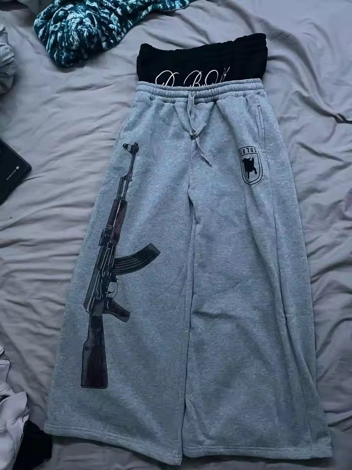 Japanese Brand Grey AK47 Sweatpants V2 Size US 30 / EU 46 - 9 Thumbnail