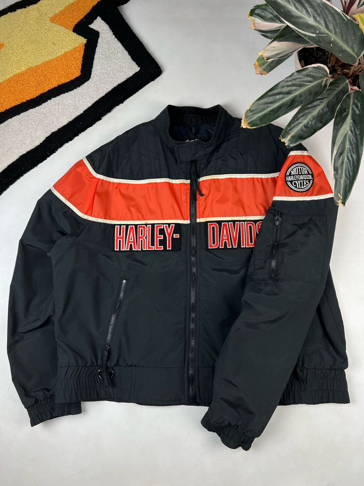 Alpha Industries × Harley Davidson × West Coast Choppers Vintage Harley Davidson Made In USA 🇺🇸 Jacket Size US XL / EU 56 / 4 - 4 Thumbnail