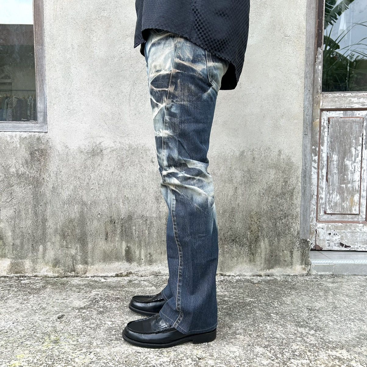 Japanese Brand Vintage Flared Denim Acid Wash RATTLE TRAP Size US 33 - 3 Thumbnail