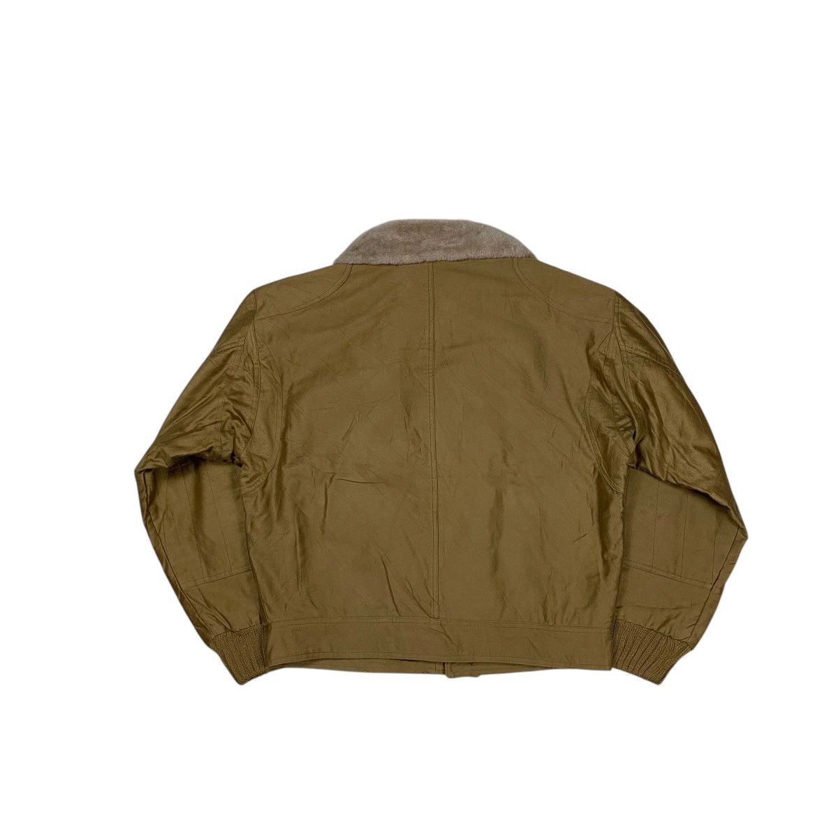 Salvatore Ferragamo × Vintage Salvatore Ferragamo Firenze Fur Flight Jacket Size US M / EU 48-50 / 2 - 2 Thumbnail