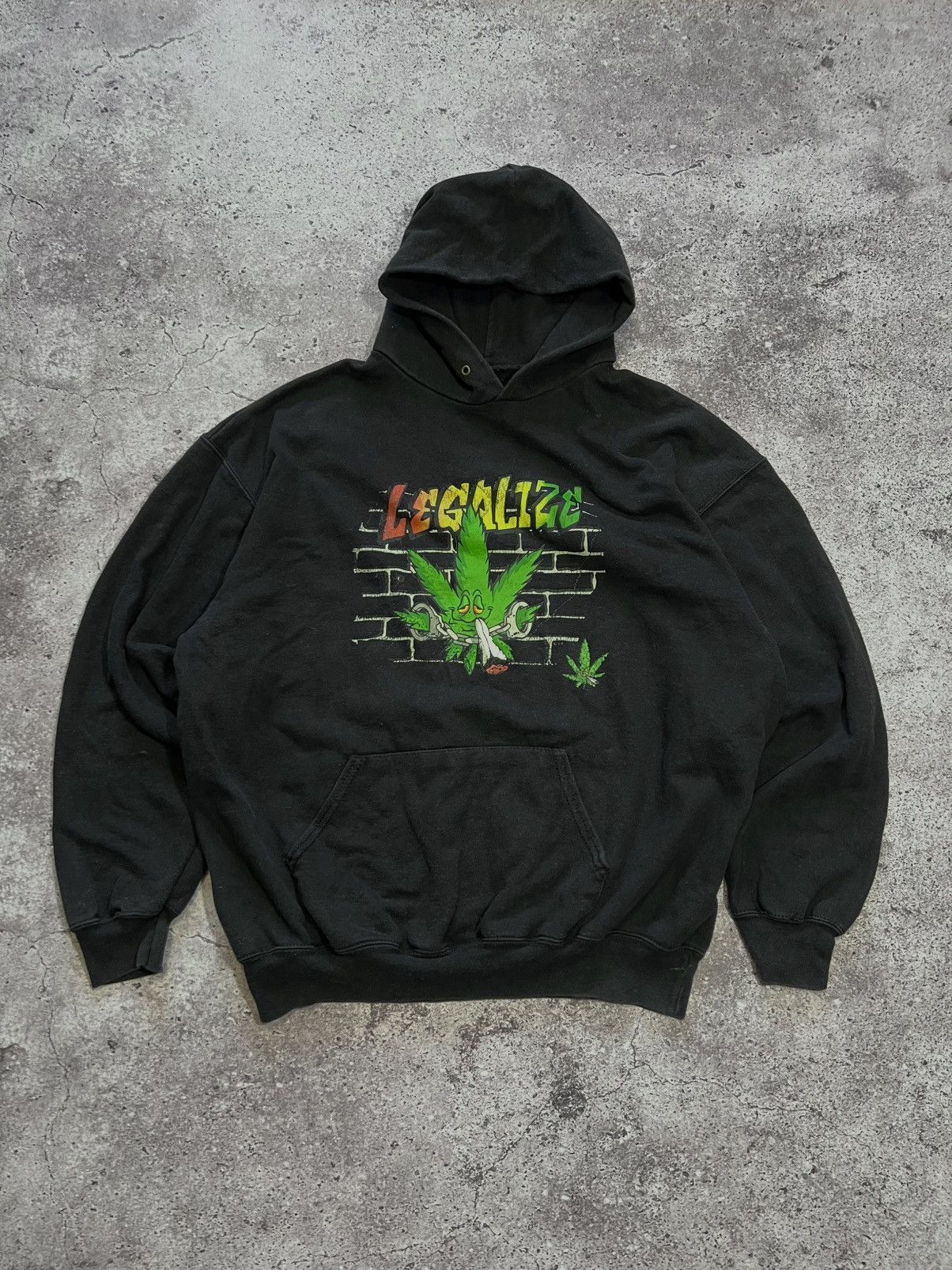 Vintage Vintage Marijuana Legalize It ! Weed Petals Hoodie Size US XL / EU 56 / 4 - 1 Thumbnail