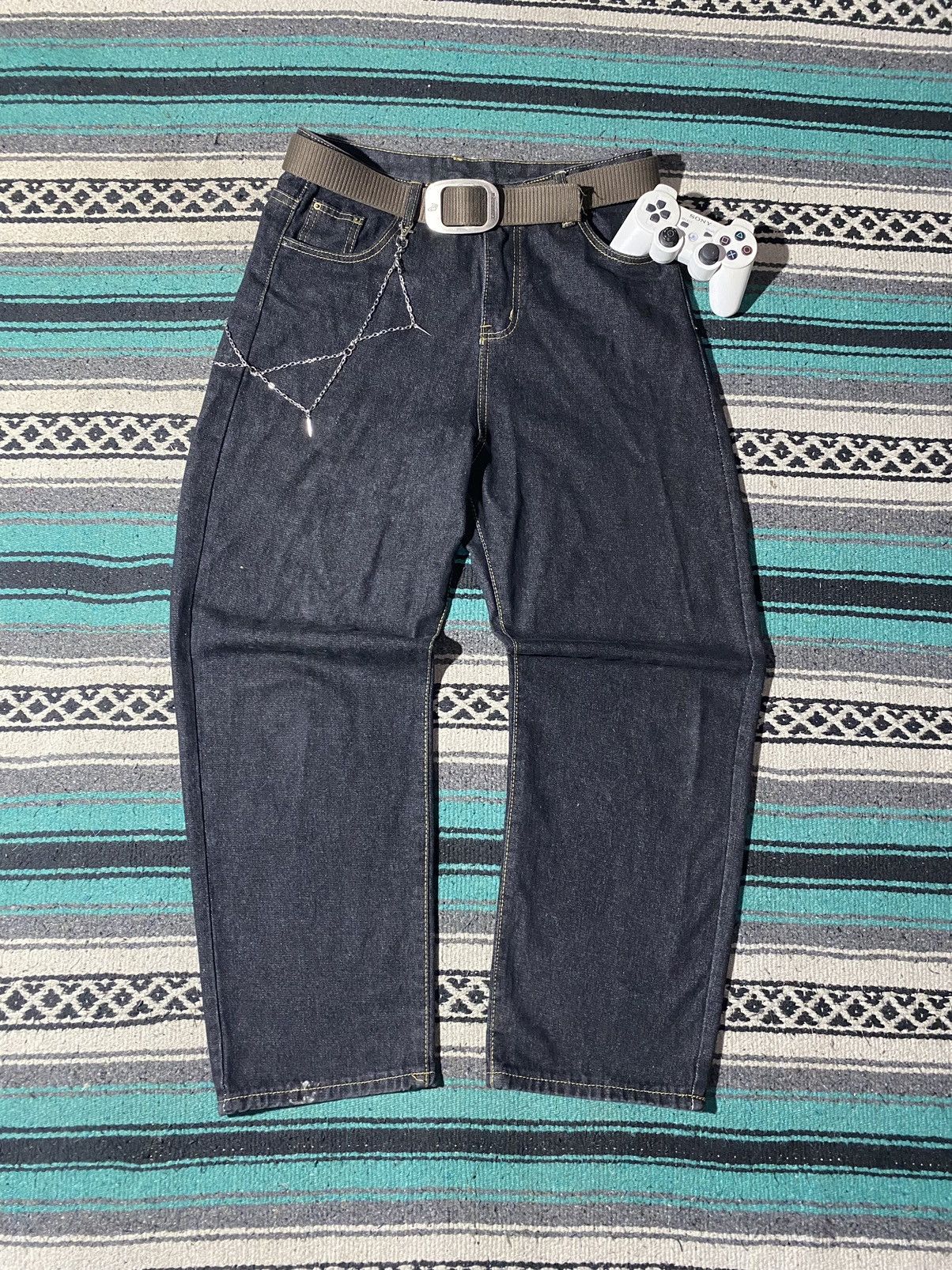 If Six Was Nine × Japanese Brand × Le Grande Bleu (L.G.B.) Y2K Unknown - Denim Baggy Jeans Size US 32 / EU 48 - 1 Thumbnail