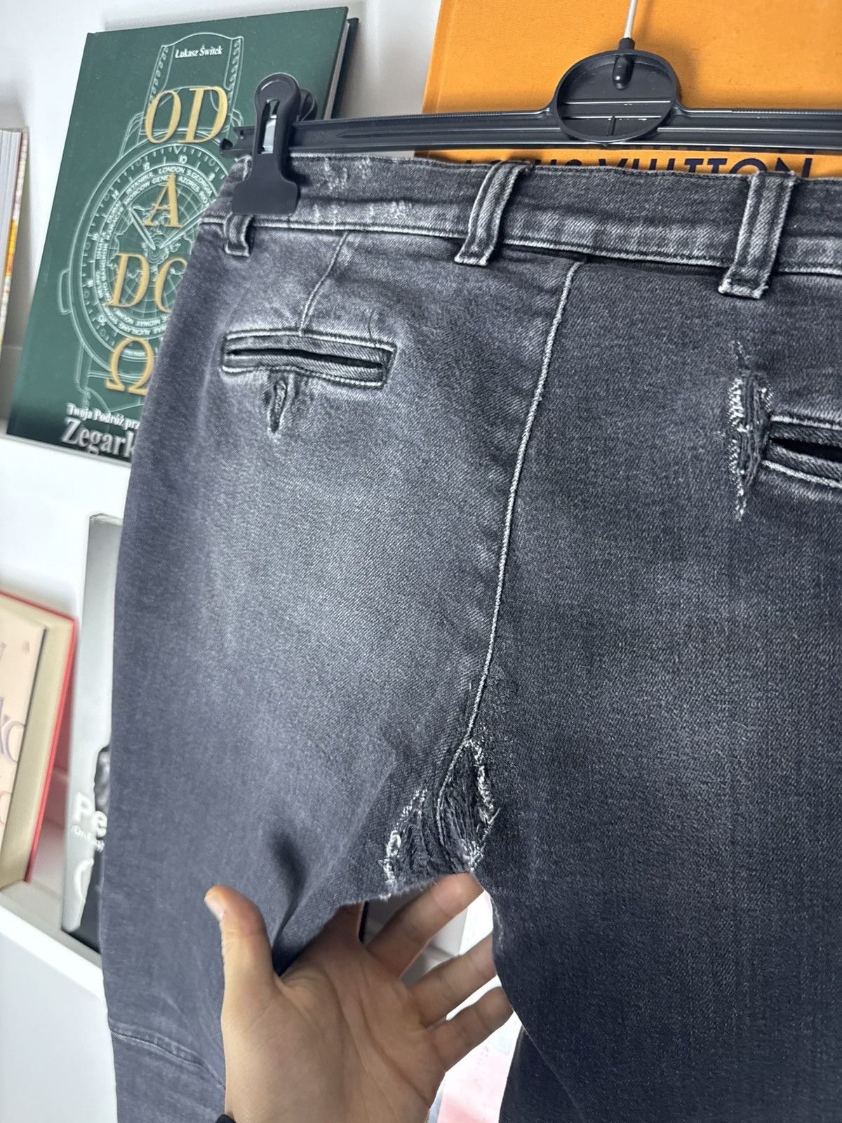 Balmain Balmain Black Biker Denim Pants Streetwear Skinny jeans Size US 32 / EU 48 - 4 Thumbnail