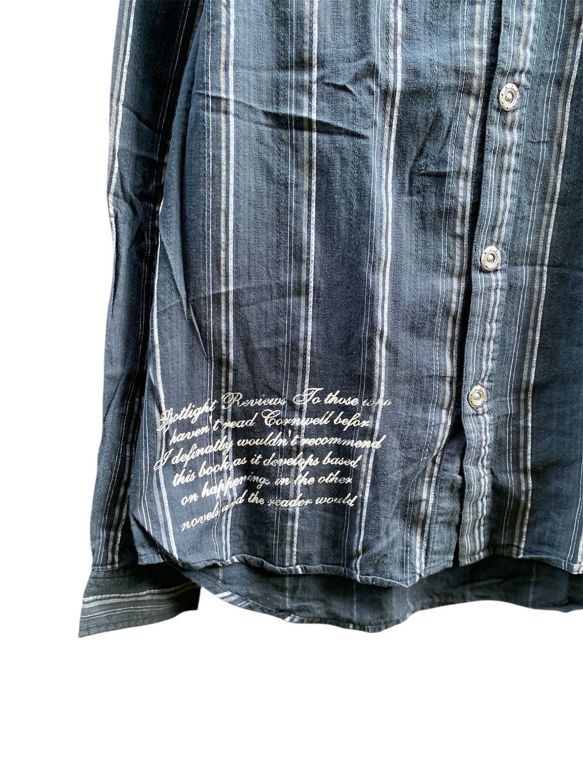 Tornado Mart Rare Y2k Bernings Sho Statement shirt sashiko stich design Size US L / EU 52-54 / 3 - 5 Thumbnail