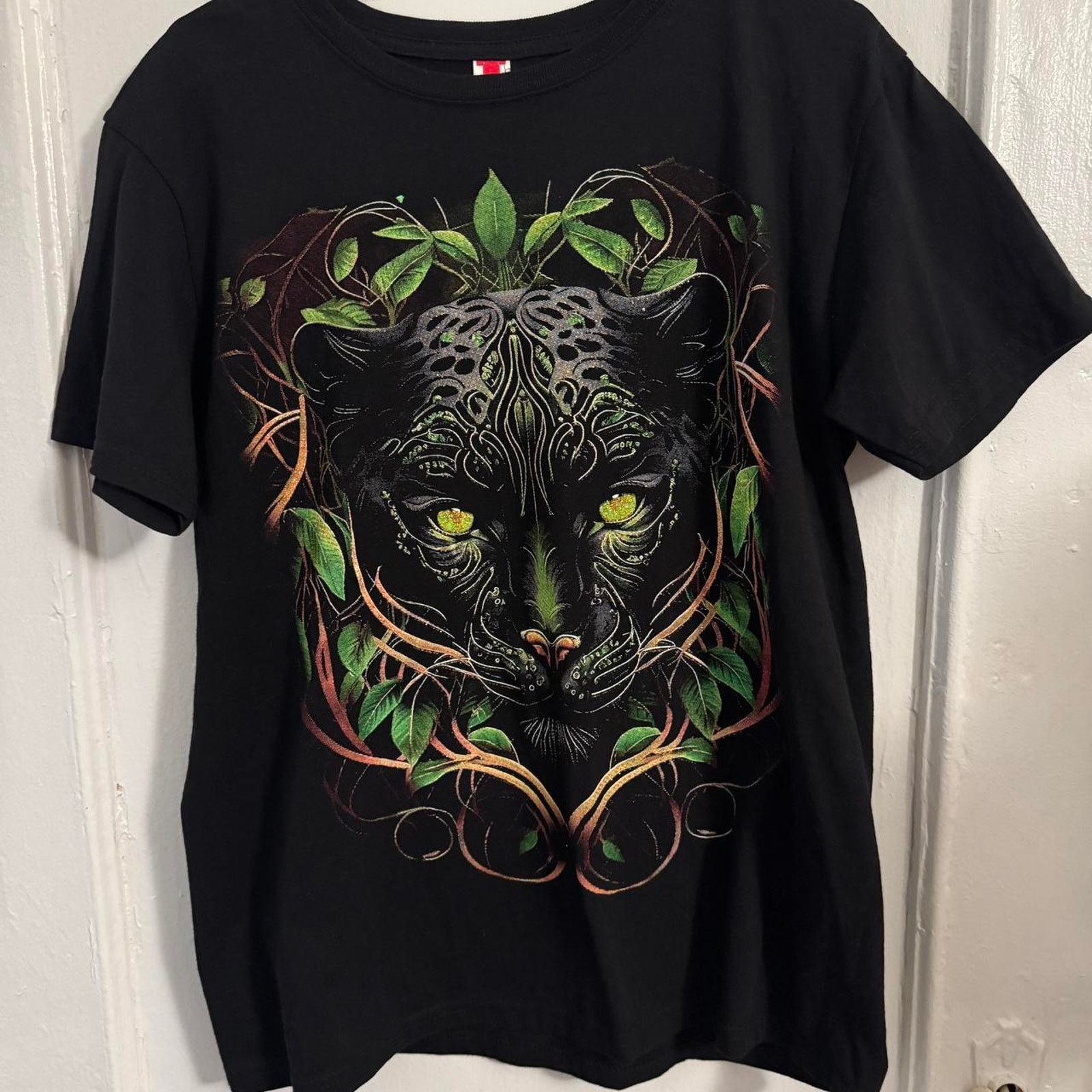 Other Y2K Double-Sided Magical Jaguar Panther Green Gold Grunge Size US M / EU 48-50 / 2 - 3 Thumbnail