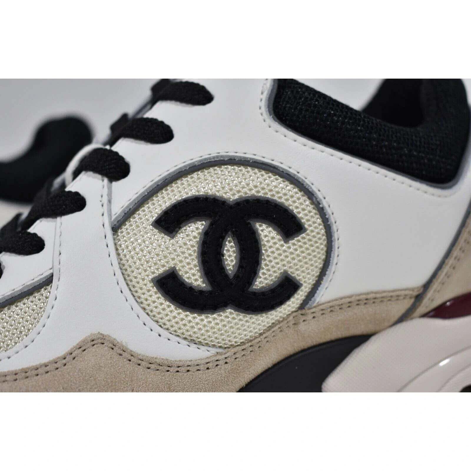Chanel 22S CC Logo Tie Flat Runner Trainer Sneaker 36.5 Size US 6.5 / IT 36.5 - 9 Thumbnail