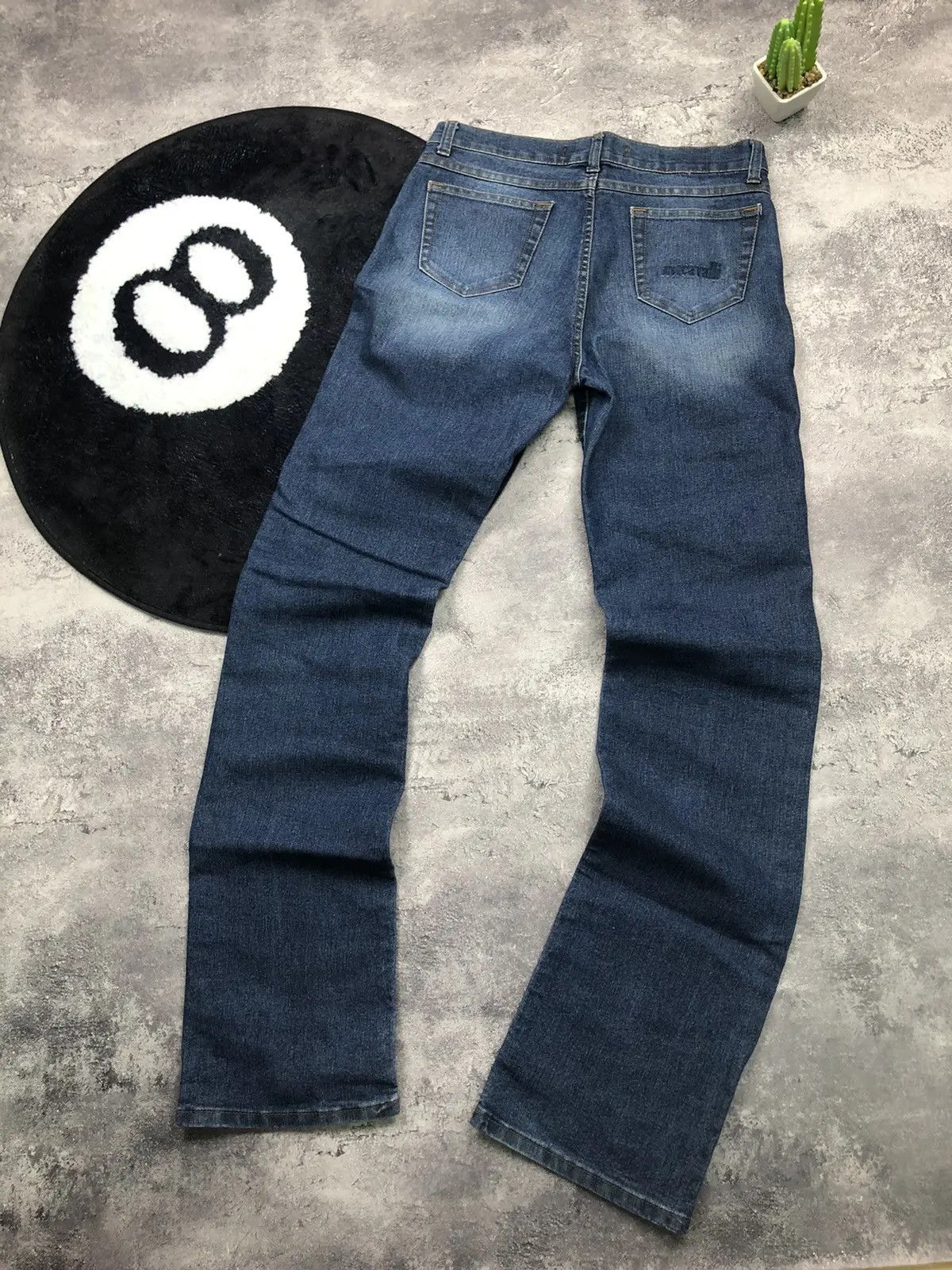 Just Cavalli JUST CAVALLI Vintage 90s Jeans Blue Lizard Snakeskin 38 Size 29" - 1 Thumbnail