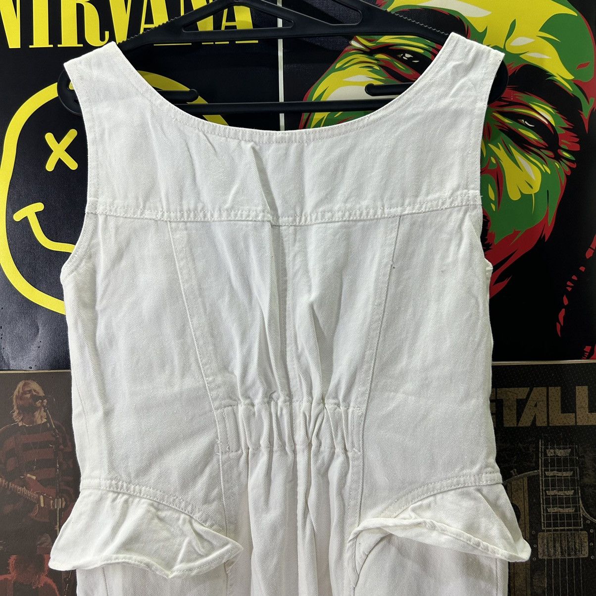 Vintage Vintage Japanese Brand White Dress Size S / US 4 / IT 40 - 8 Thumbnail