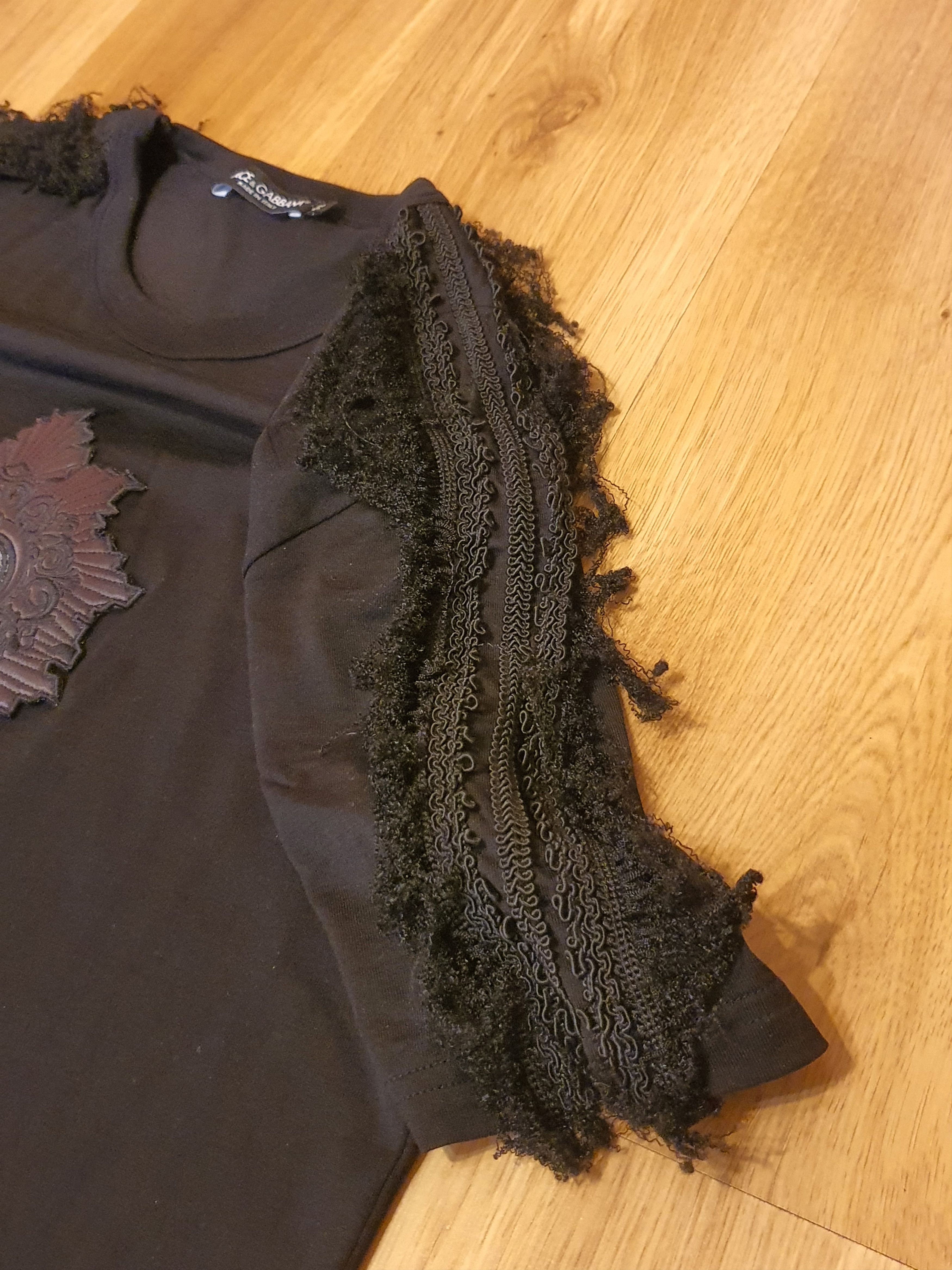 Dolce & Gabbana Dolce & Gabbana Heart Tee Fringe T-shirt Size US L / EU 52-54 / 3 - 9 Thumbnail