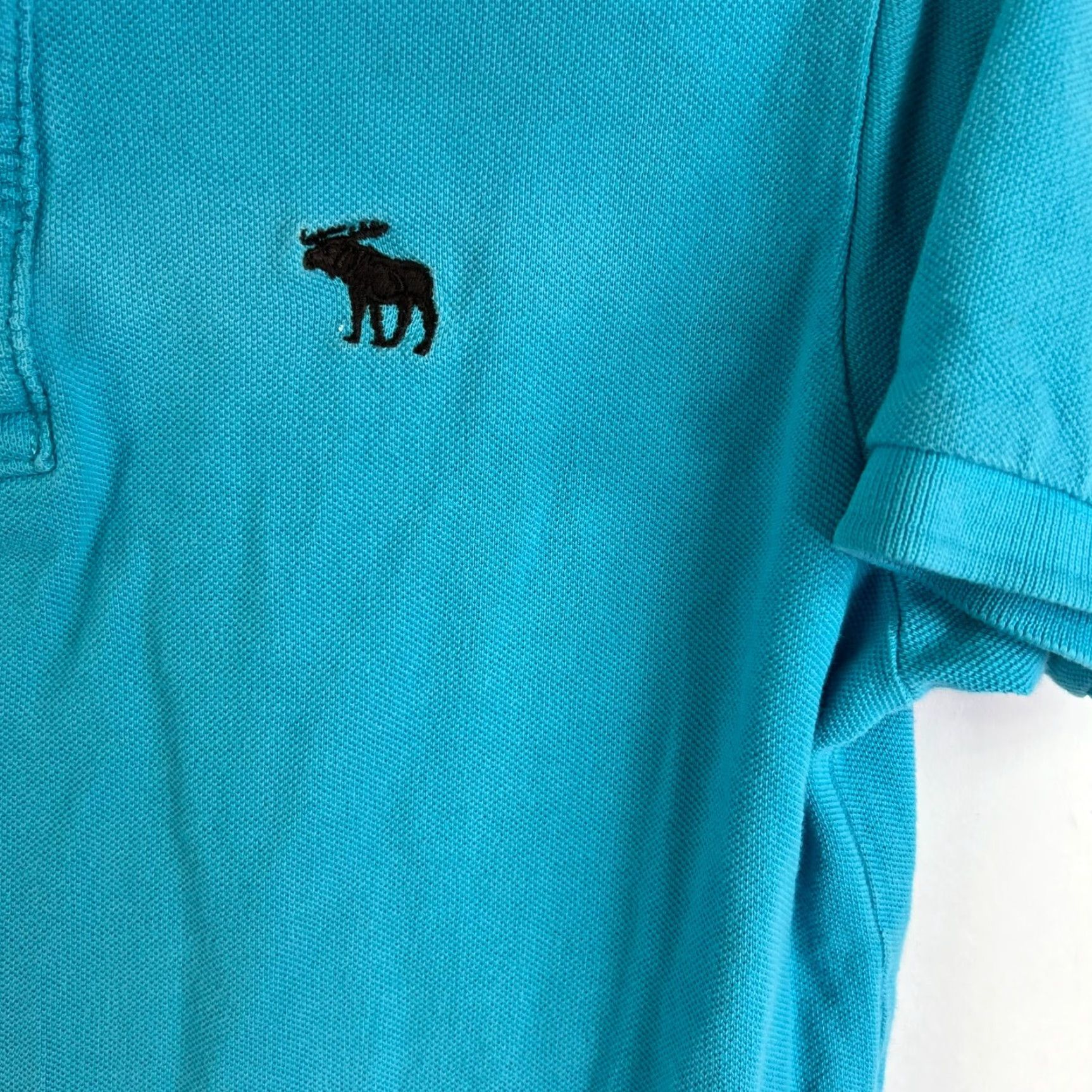 Abercrombie & Fitch Abercrombie & Fitch Polo Shirt Womens Size M Blue Short Sleeve Casual Preppy Size M / US 6-8 / IT 42-44 - 2 Thumbnail