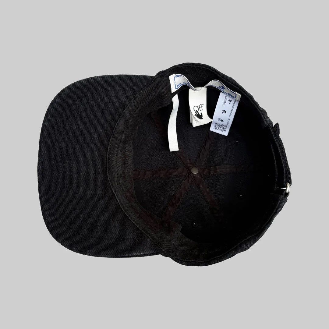 Off-White Off-White Black Off White Logo Bookish Baseball Cap Hat Size ONE SIZE - 3 Thumbnail