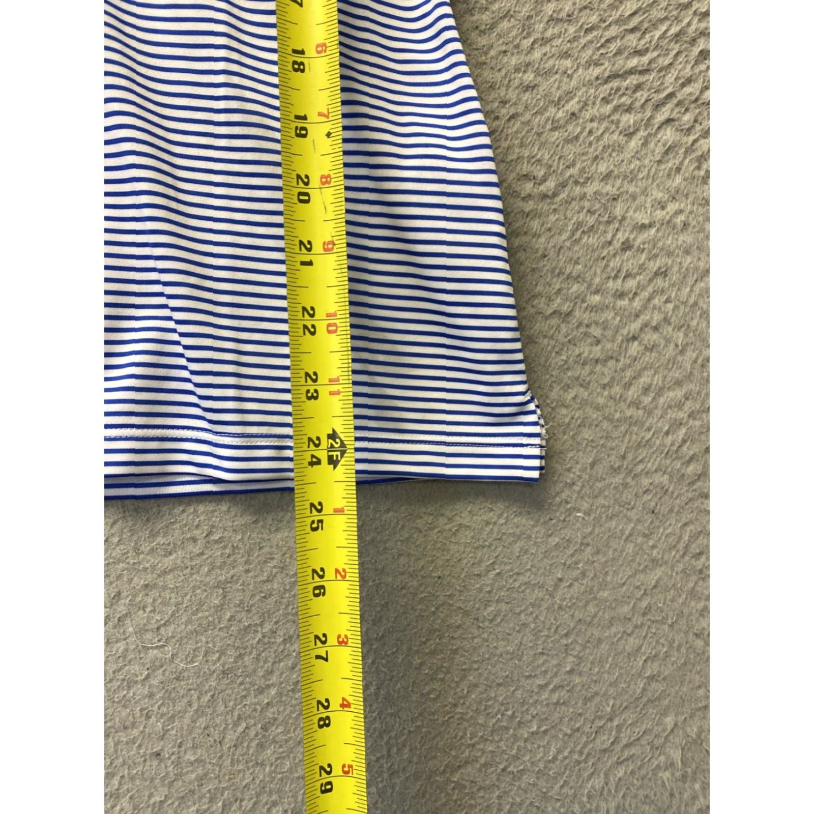 Nike NIKE Women’s Dri-FIT Golf Polo Shirt Pull On Size M Blue Stripes 137-25 Size M / US 6-8 / IT 42-44 - 5 Thumbnail