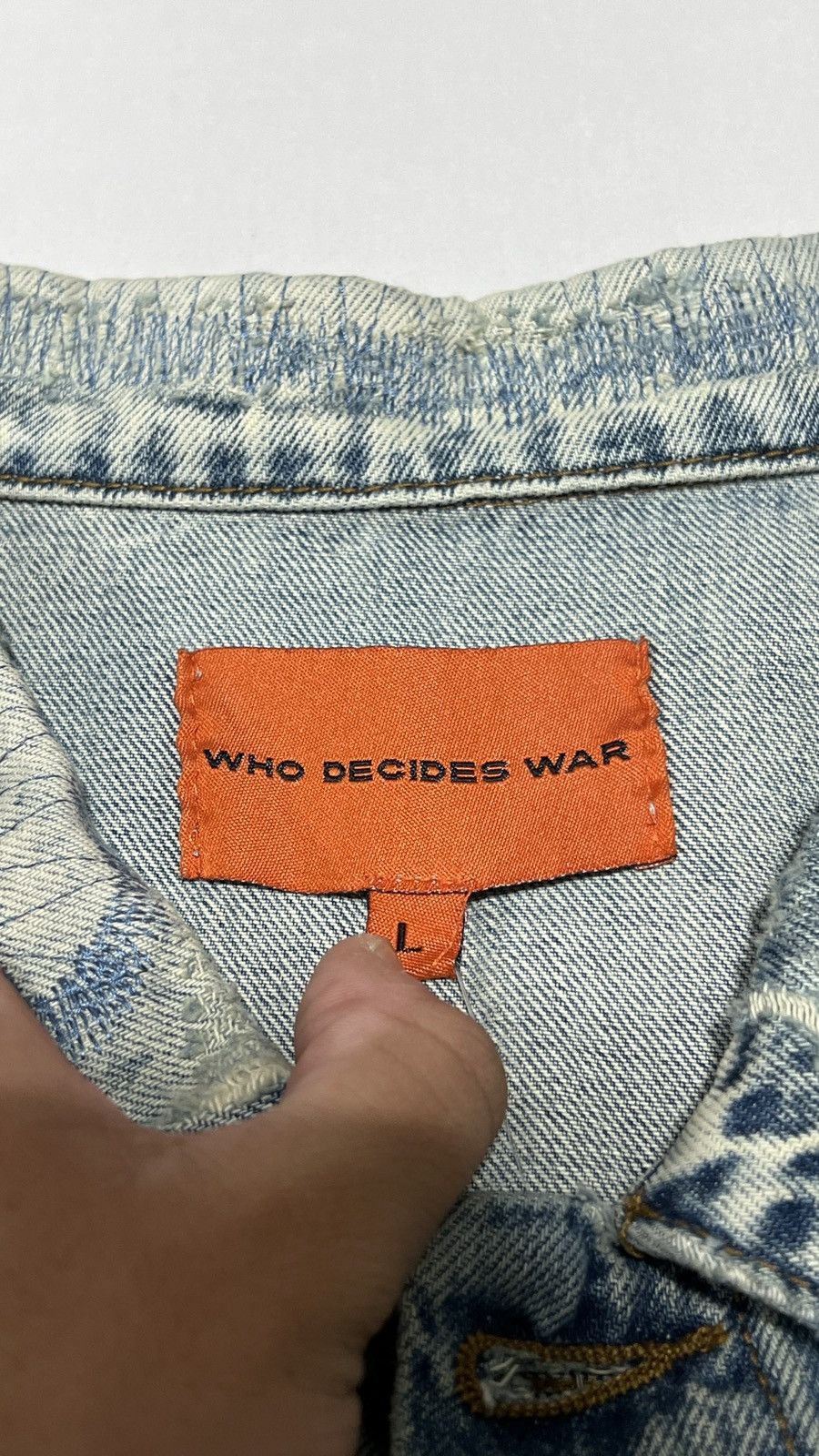 Who Decides War Who Decides War Acid Sphere Denim Jacket Size US L / EU 52-54 / 3 - 6 Thumbnail