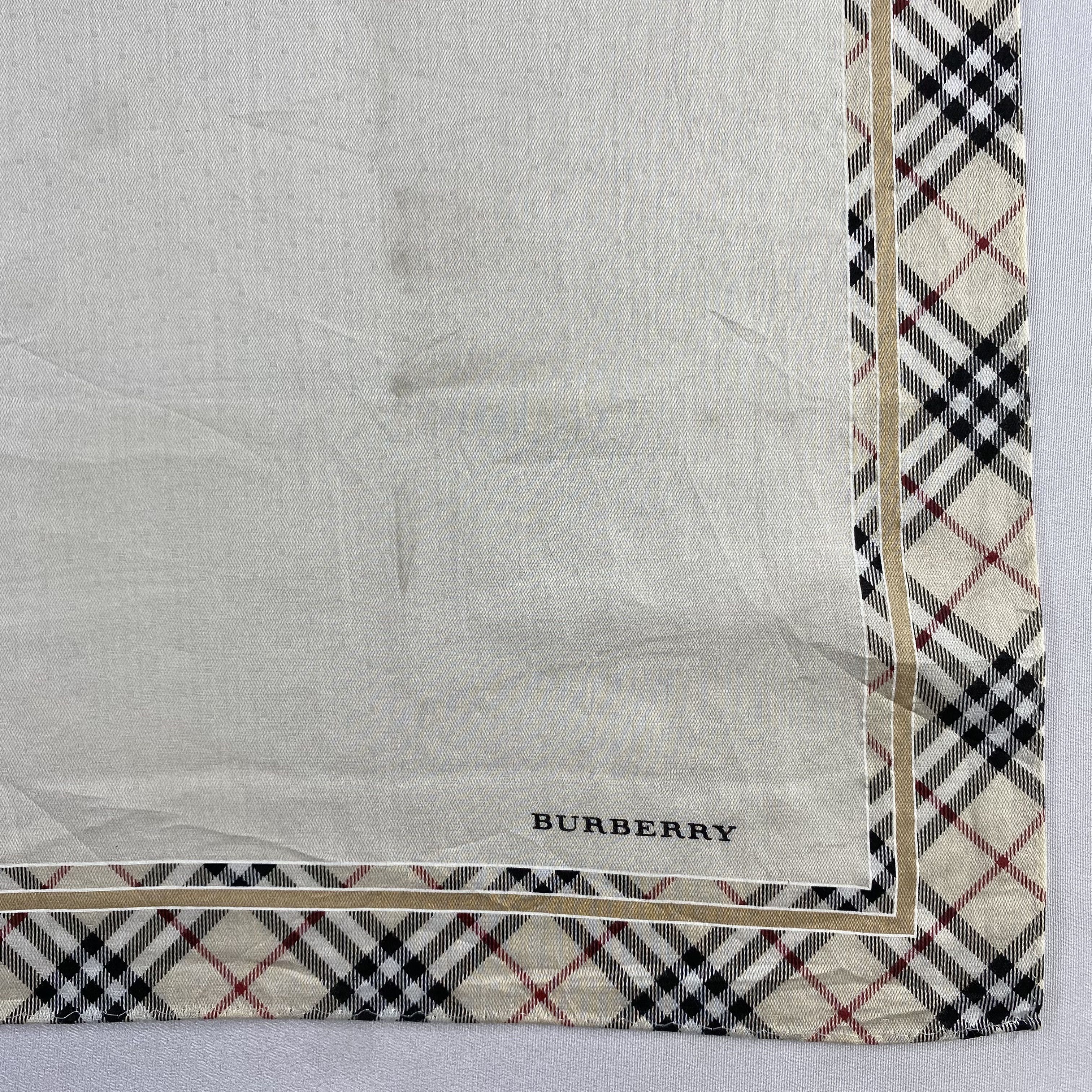 Burberry × Vintage Burberry Handkerchief / Neckerchief / Bandana-P1201 Size ONE SIZE - 3 Thumbnail