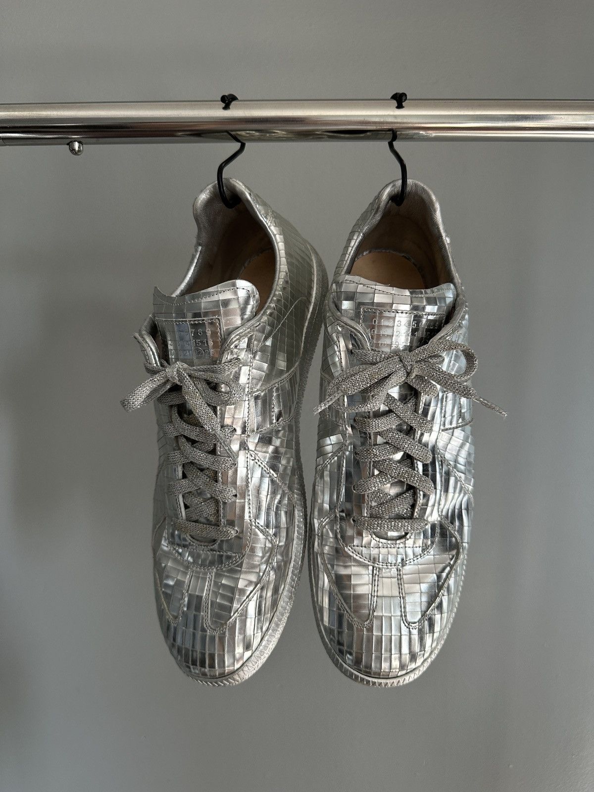 Maison Margiela Maison Margiela 45 US 12 GAT Silver Replica Sneakers 2018 Size US 12 / EU 45 - 1 Thumbnail