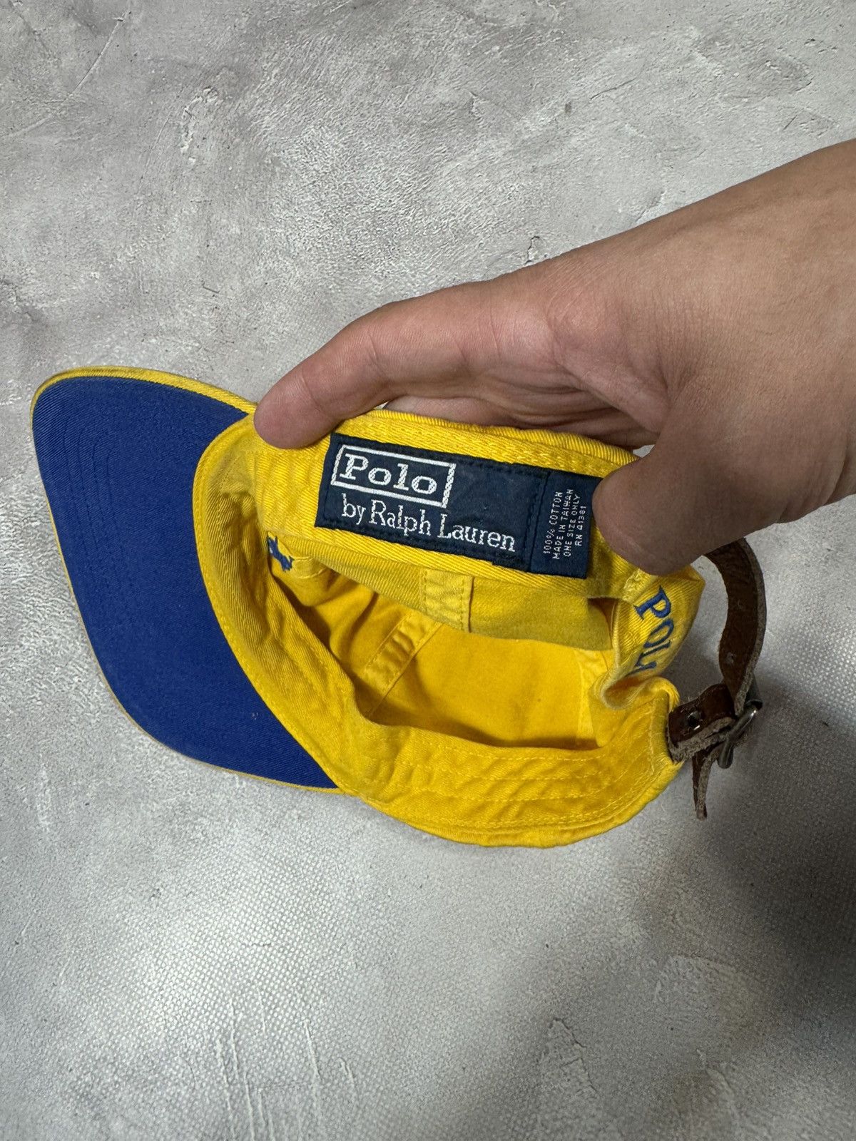 Vintage Vintage Polo Ralph Lauren Distressed Cap Size ONE SIZE - 12 Thumbnail