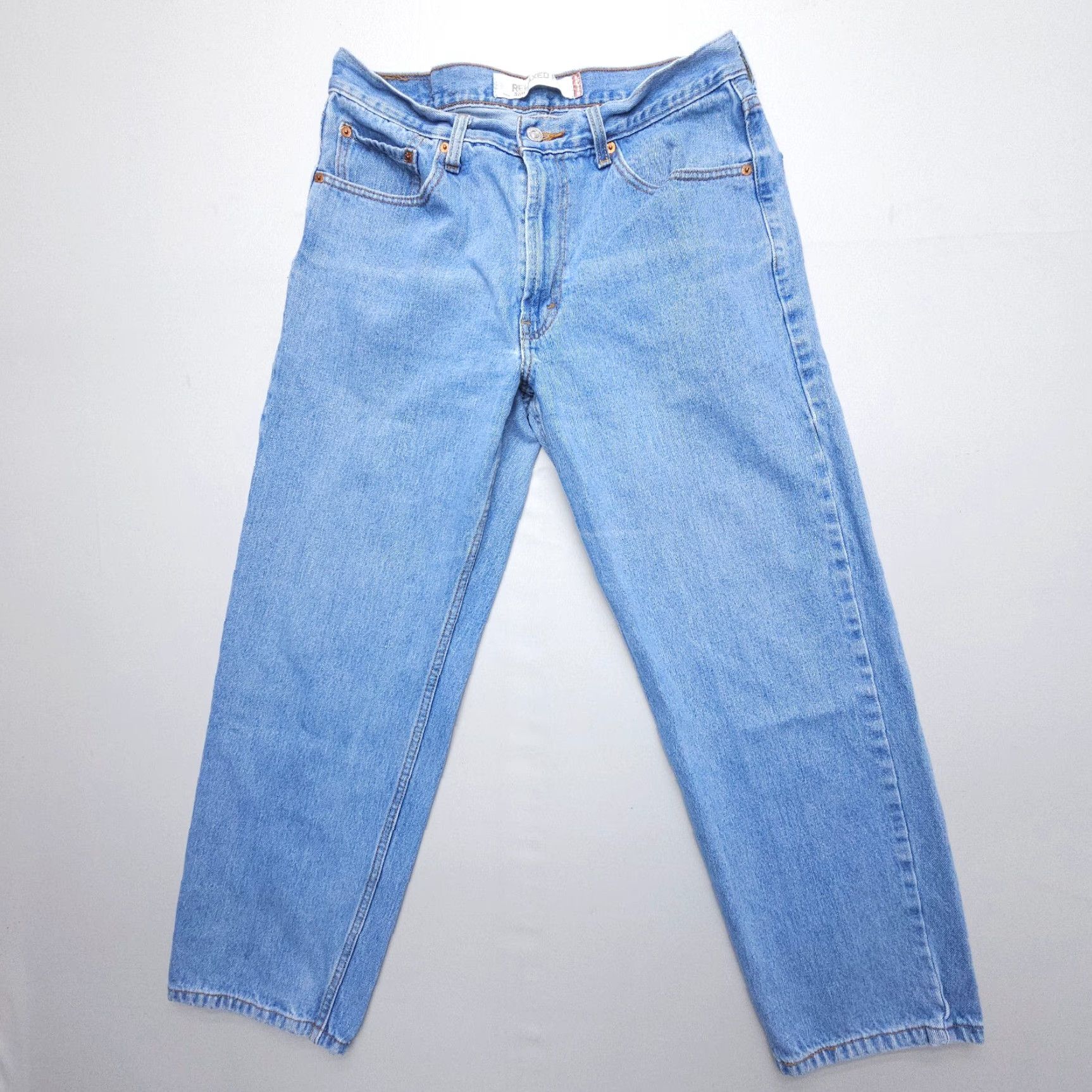 Levi's VINTAGE Levi's 550 Jeans Men 34 x 28.5 Relaxed Tapered Blue Denim 5-Pocket American 90s Theme Mens Size US 34 / EU 50 - 2 Thumbnail