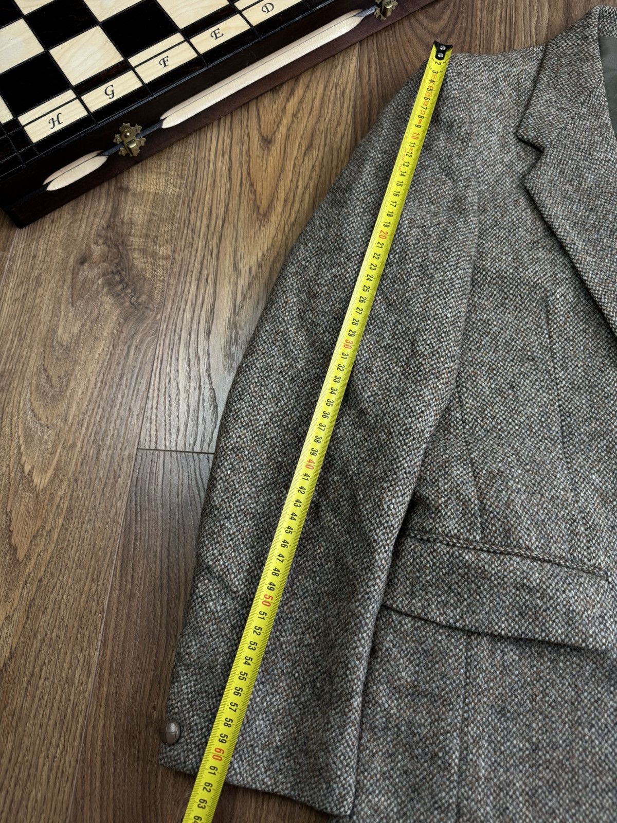 Harris Tweed Vintage wool blazer Harris Tweed 80s original luxury item Size 36R - 6 Thumbnail