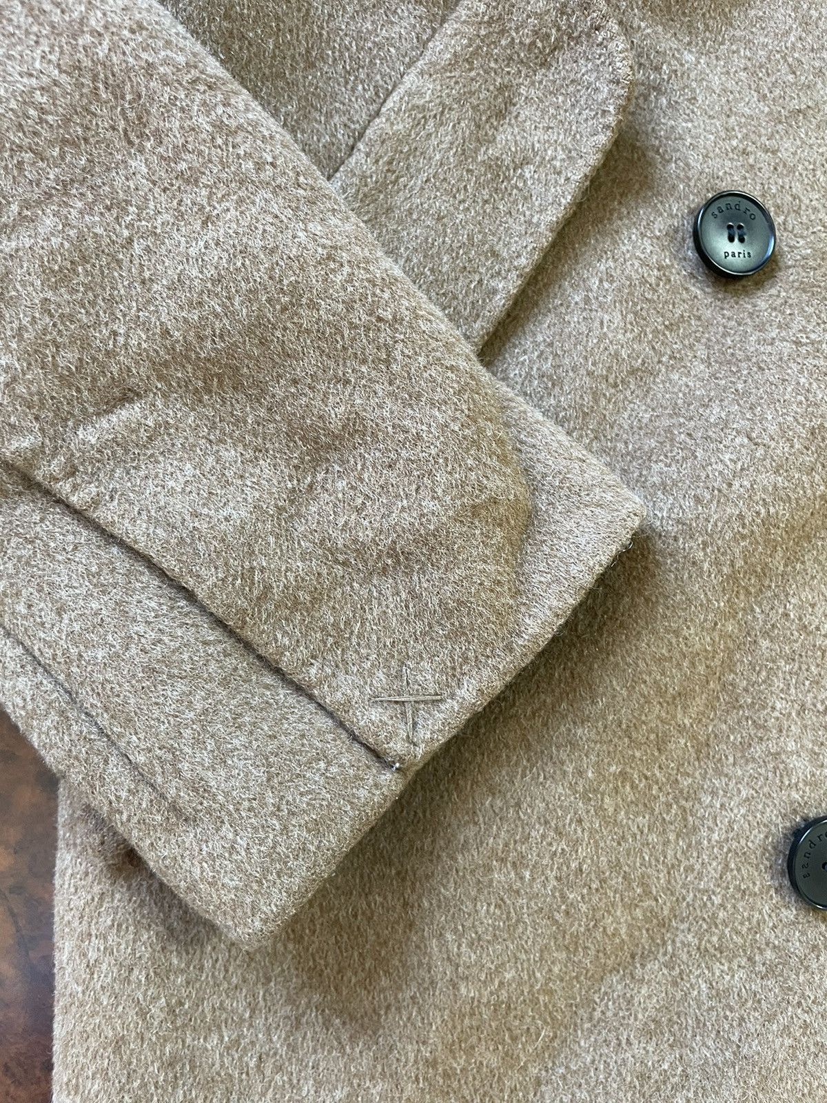 Sandro Sandro dalma double faced wool Coat desert beige trench jack Size XS / US 0-2 / IT 36-38 - 10 Thumbnail