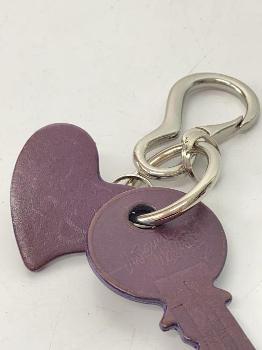 Vivienne Westwood Heart Orb Leather Keyring Size ONE SIZE - 5 Thumbnail