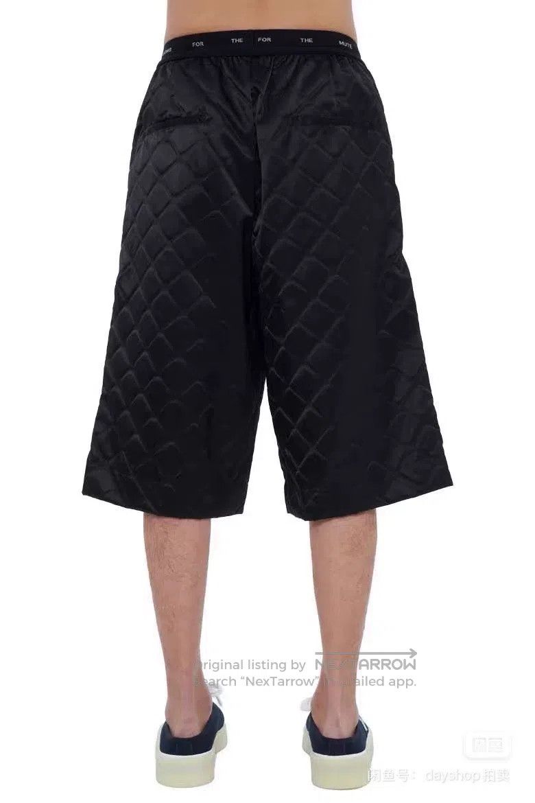Song For The Mute SONG FOR THE MUTE Diamond-shaped nylon elastic shorts Size US 32 / EU 48 - 8 Thumbnail