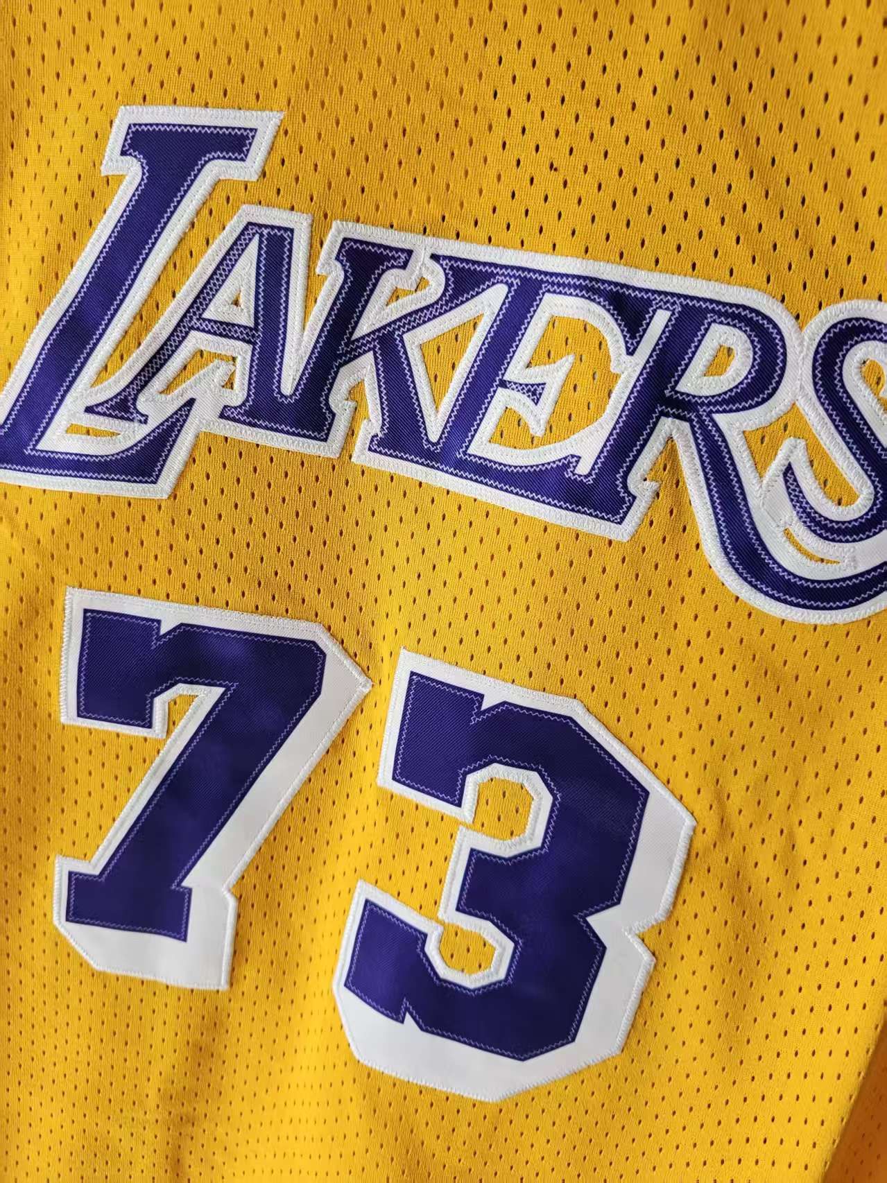 NBA Los Angeles Lakers 73 Dennis Rodman Jersey Stitched Green Size US M / EU 48-50 / 2 - 3 Thumbnail