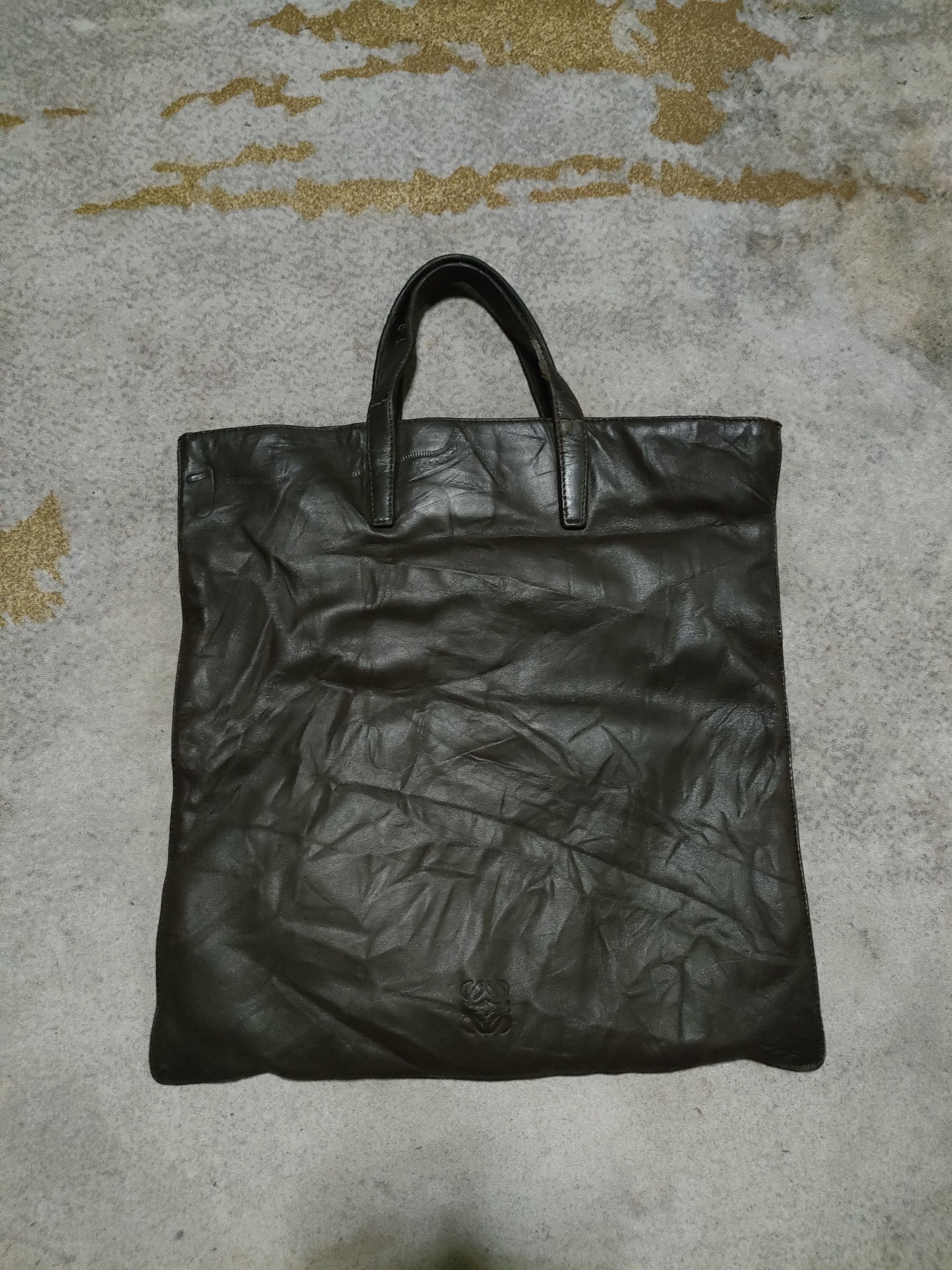 Vintage Loewe Madrid Napa Leather Tote Bag