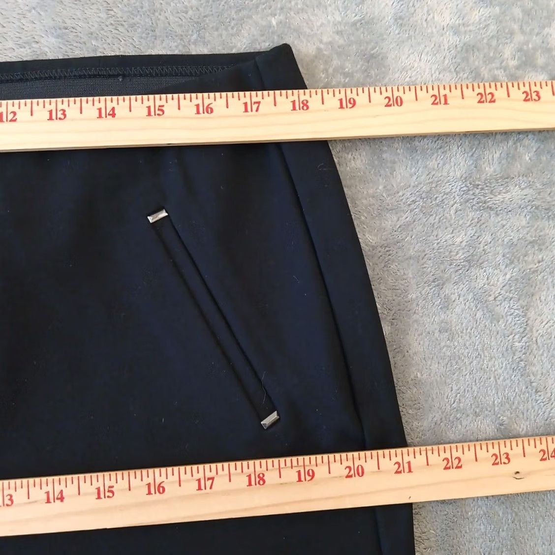 Vintage Chico's Pants Womens Ankle Straight 14P Black Pull On Mid Rise 36 In Inseam 25 in Petite Nylon Ray on Spandex Size 36" / US 14 / IT 50 - 3 Thumbnail