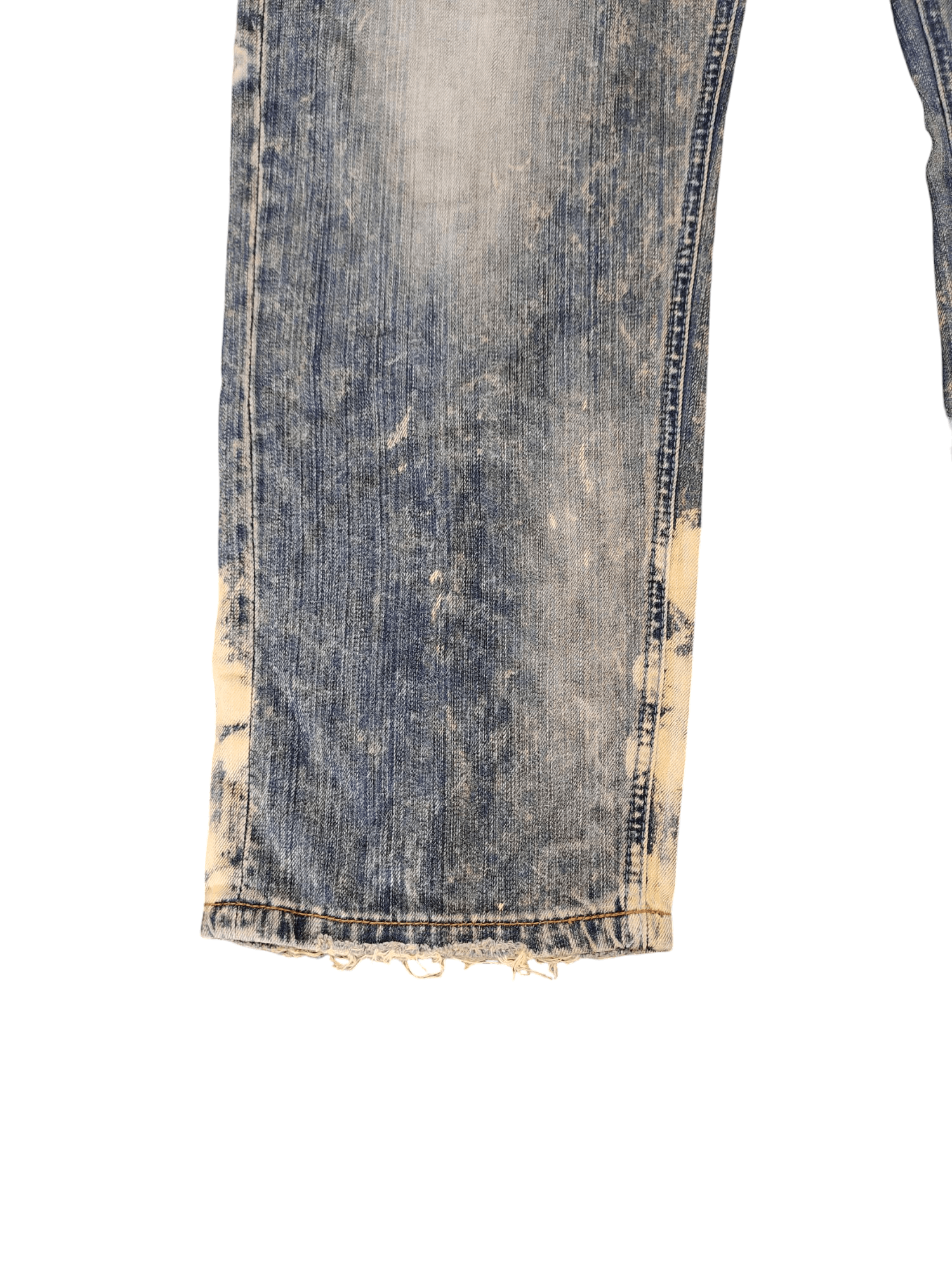 Comme des Garcons × Undercover Baggy Jeans Akoo Brand Acid Wash Distress Denim Wide Leg Size US 42 / EU 58 - 7 Thumbnail