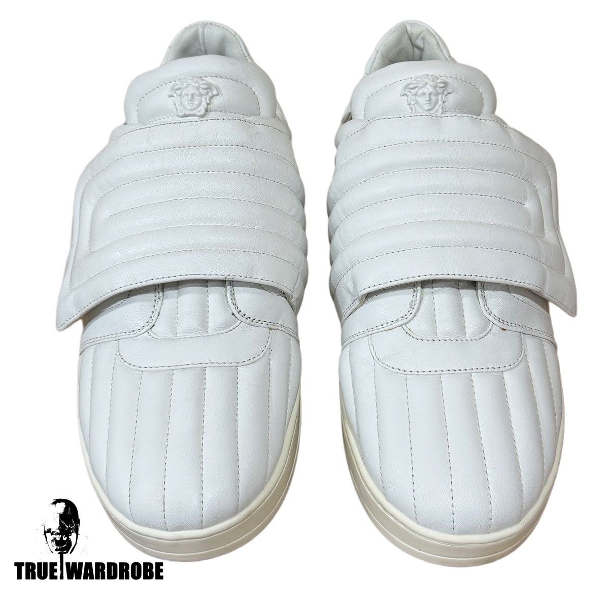 Versace 2016 Versace Velcro Strap Medusa White Low Top Sneakers Size US 10 / EU 43 - 2 Thumbnail