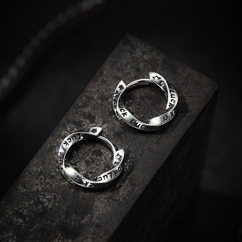 Jewelry Crazy Earrings One Pairs Chrome Jewelry Size ONE SIZE - 4 Thumbnail