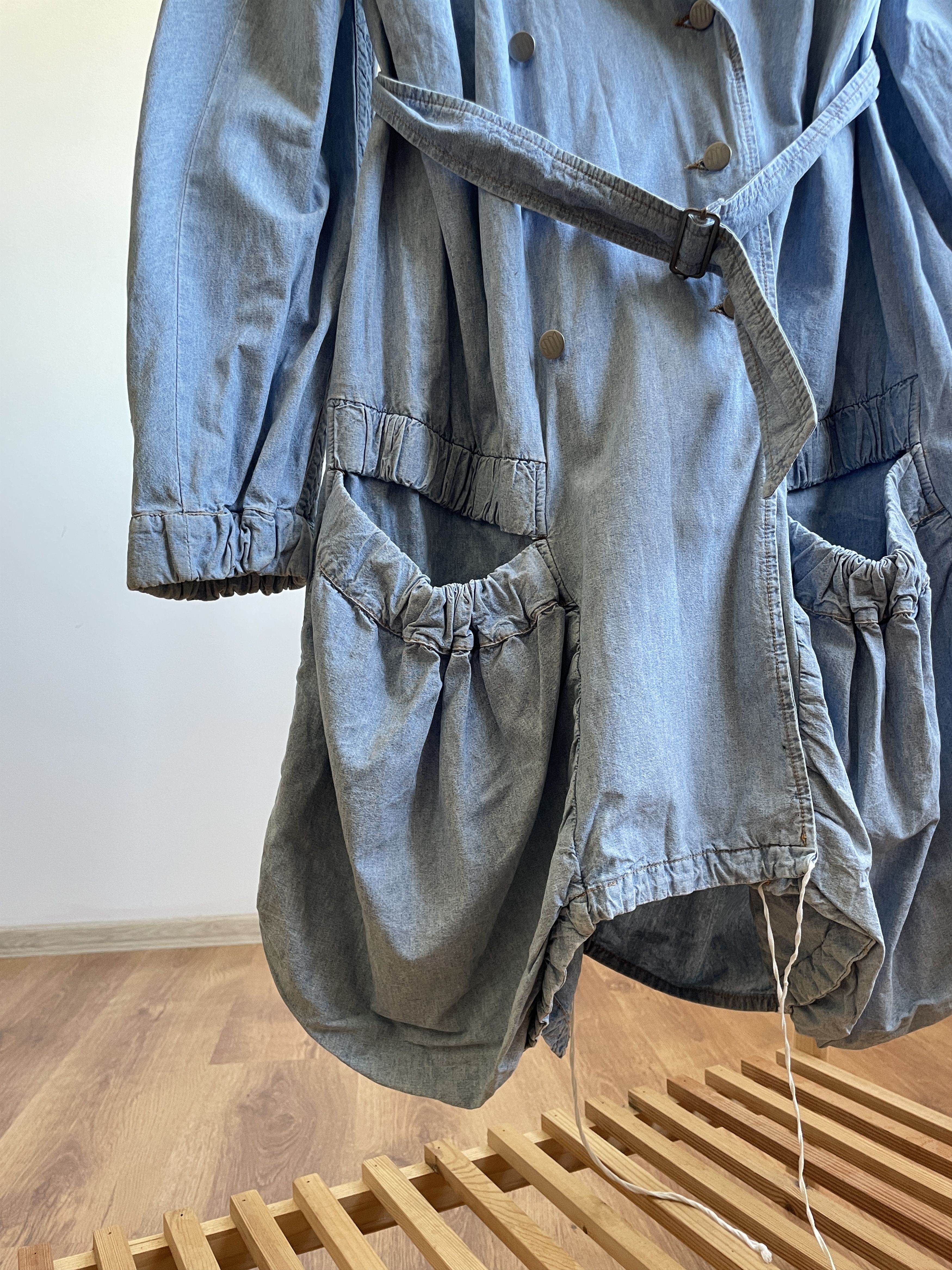 Stella McCartney Stella McCartney 2004 Womens Denim Trench Coat Size IT 42 Size M / US 6-8 / IT 42-44 - 11 Thumbnail
