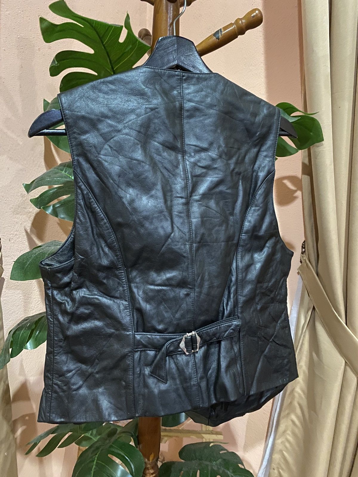 Other Vintage Kumho Black Leather Vest Deep Classic Western Style Size US M / EU 48-50 / 2 - 7 Thumbnail