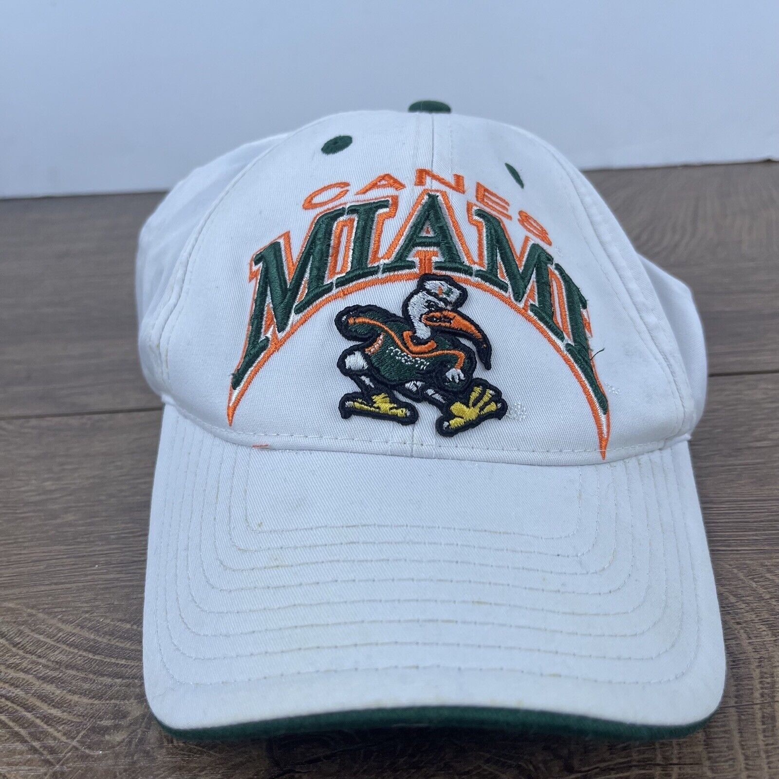 Top Of The World Miami Hurricanes Hat NCAA Adjustable Hat White Adjustable Ha Size ONE SIZE - 2 Thumbnail