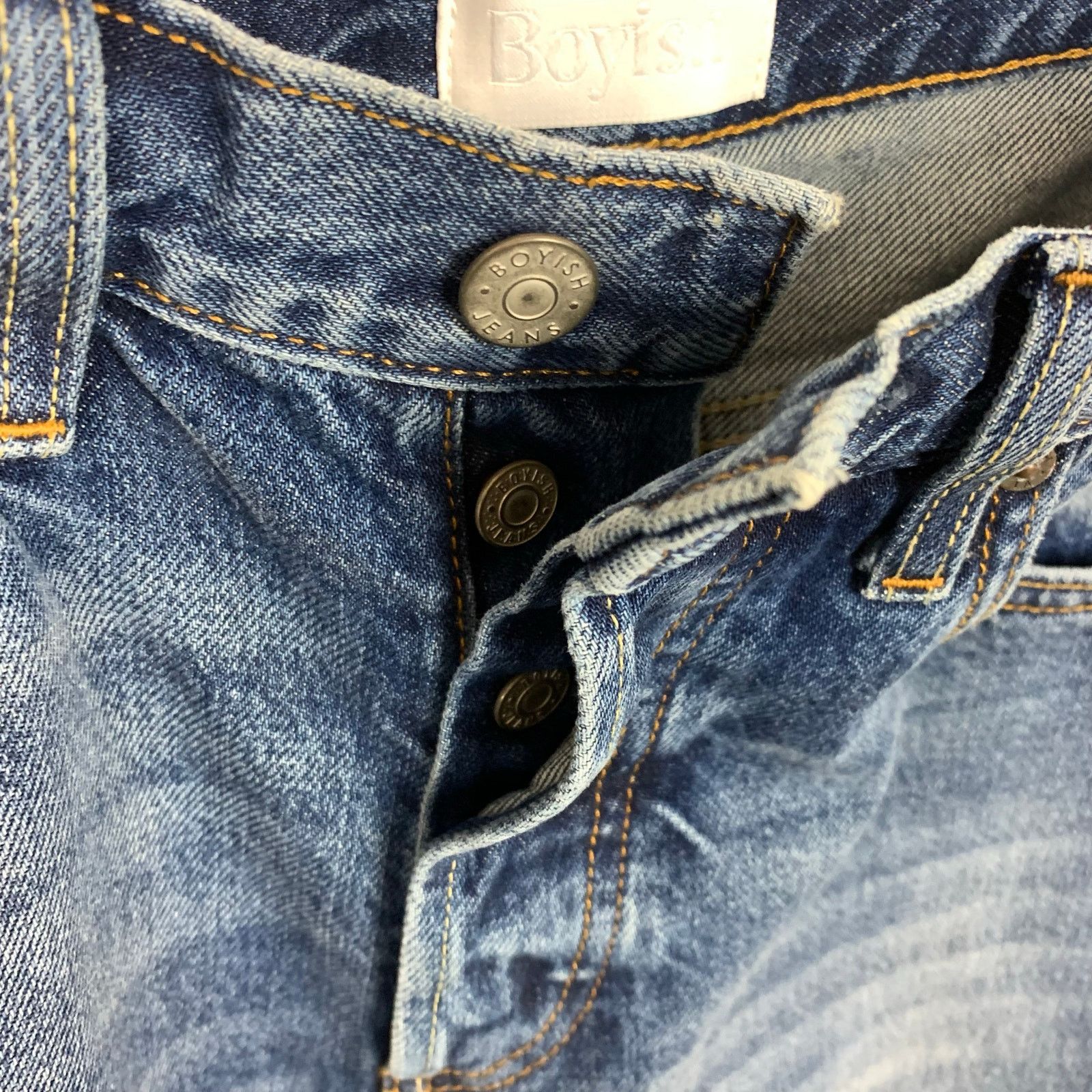 Boyish Boyish Tommy High Rise Straight Denim Jeans Button Fly 25 Size 25" / US 0 / IT 36 - 17 Thumbnail
