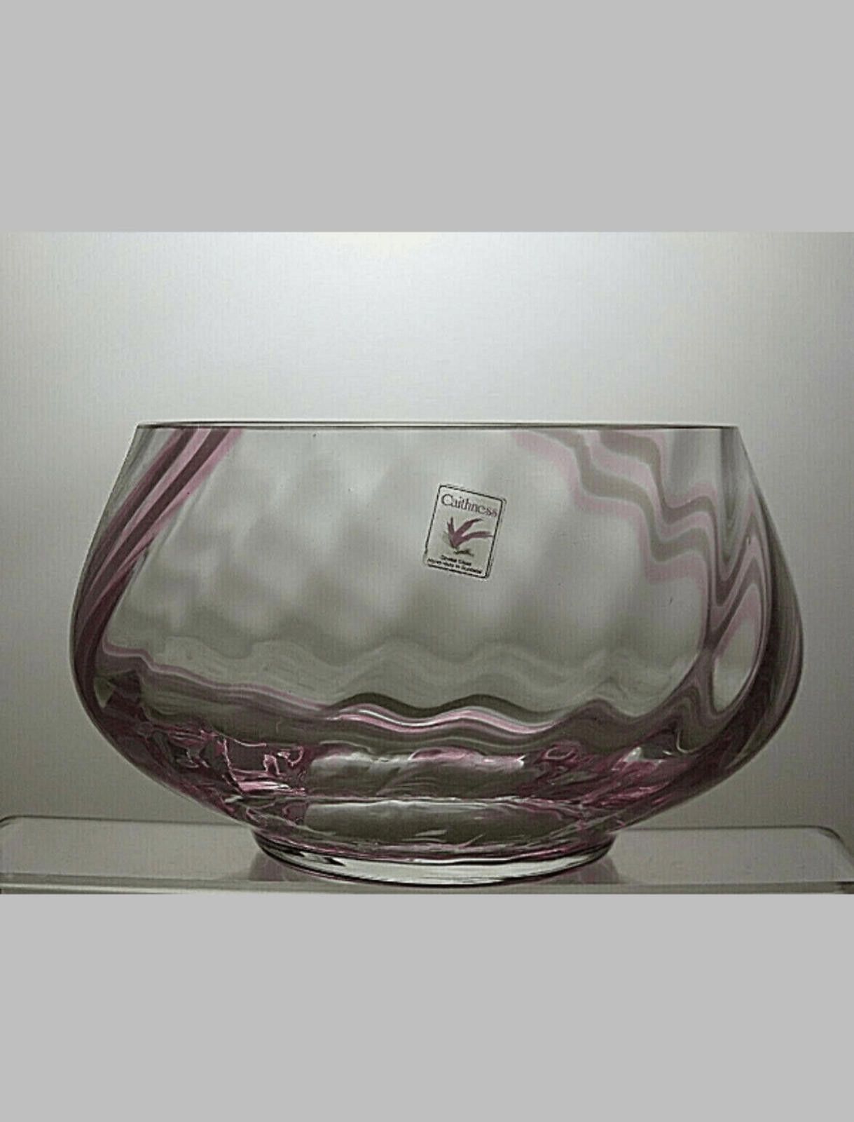 Other Caithness Crystal Pink And Clear Fruit and Salad Bowl 4 1/4" Size ONE SIZE - 1 Thumbnail
