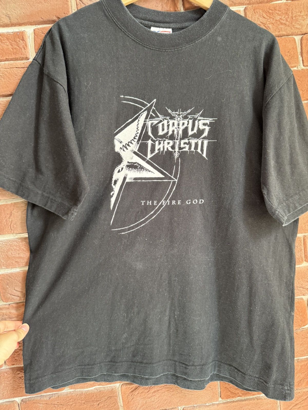 Band Tees Rare Vintage Corpus Christii Fire of God Black Metal Tshirt Size US XL / EU 56 / 4 - 5 Thumbnail