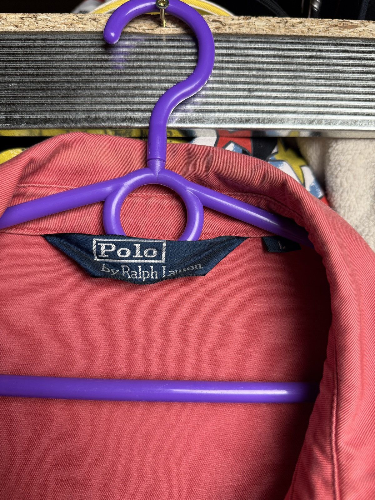 Polo Ralph Lauren × Vintage Vintage Polo Ralph Lauren Bomber Jacket Pink Size US L / EU 52-54 / 3 - 8 Thumbnail